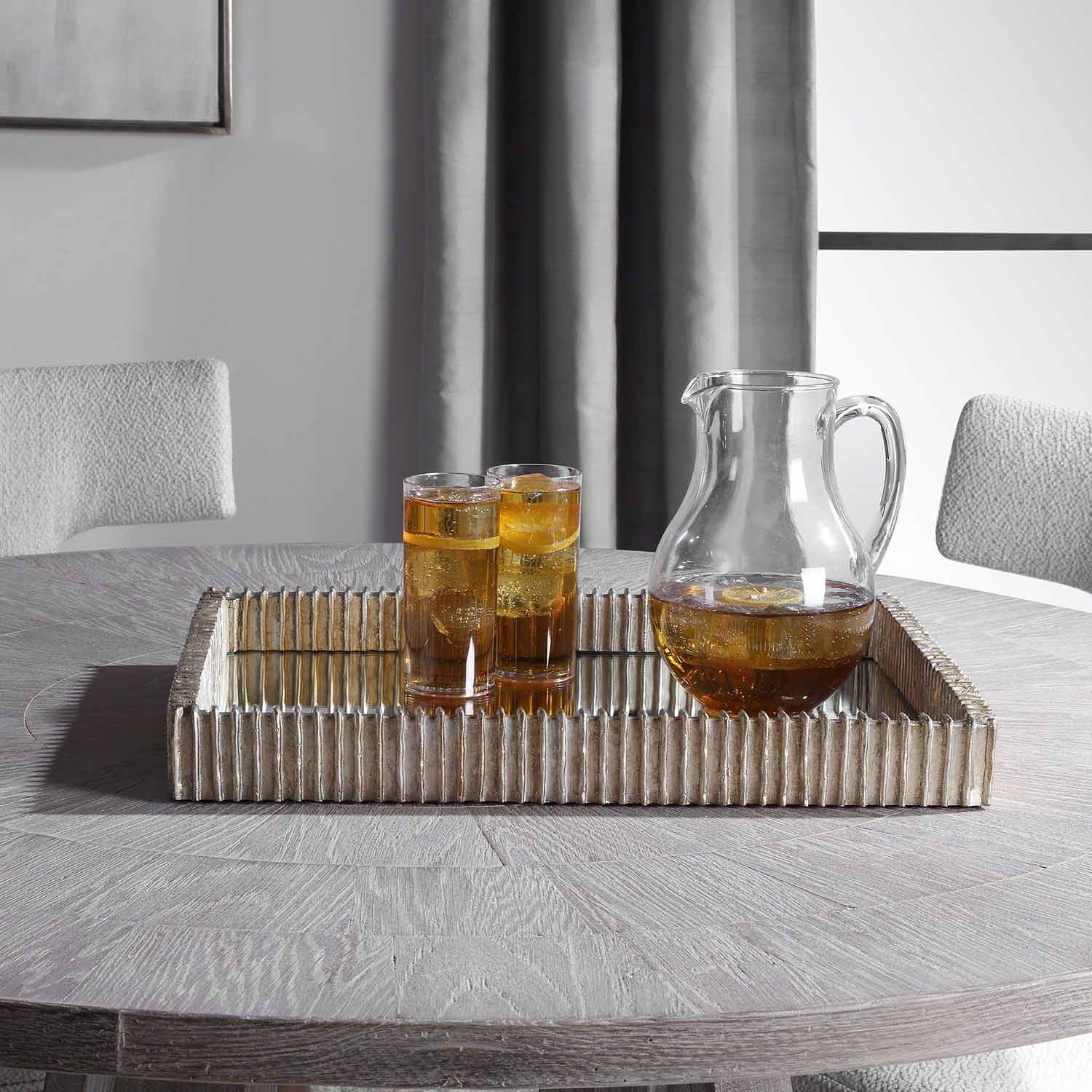 Uttermost Talmage Mirrored Tray - Silver