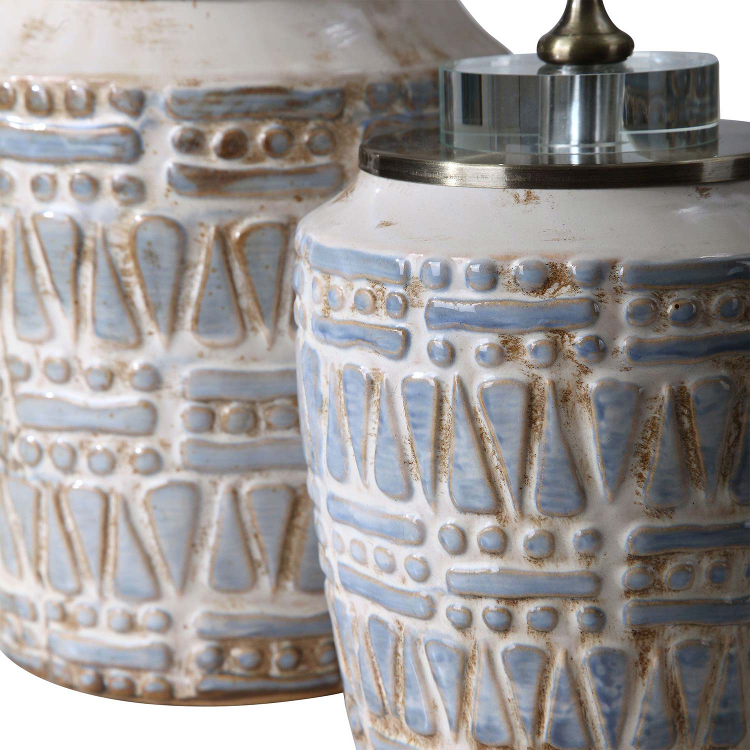 Uttermost Lenape Ceramic Bottles - Set of 2