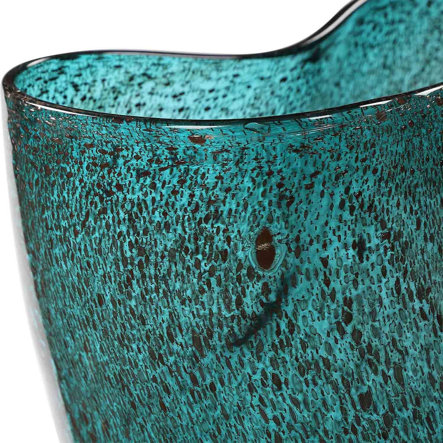 Uttermost Lulu Aqua Glass Vases - Set of 2