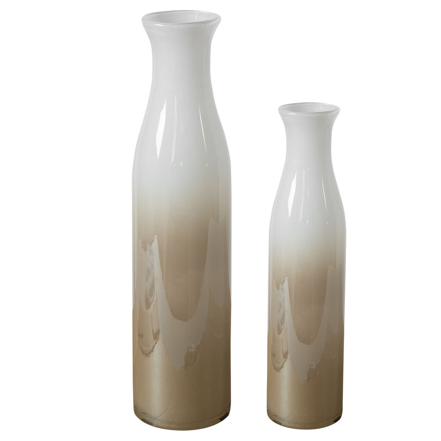 Uttermost Blur Vases - Set of 2 - Ivory Beige