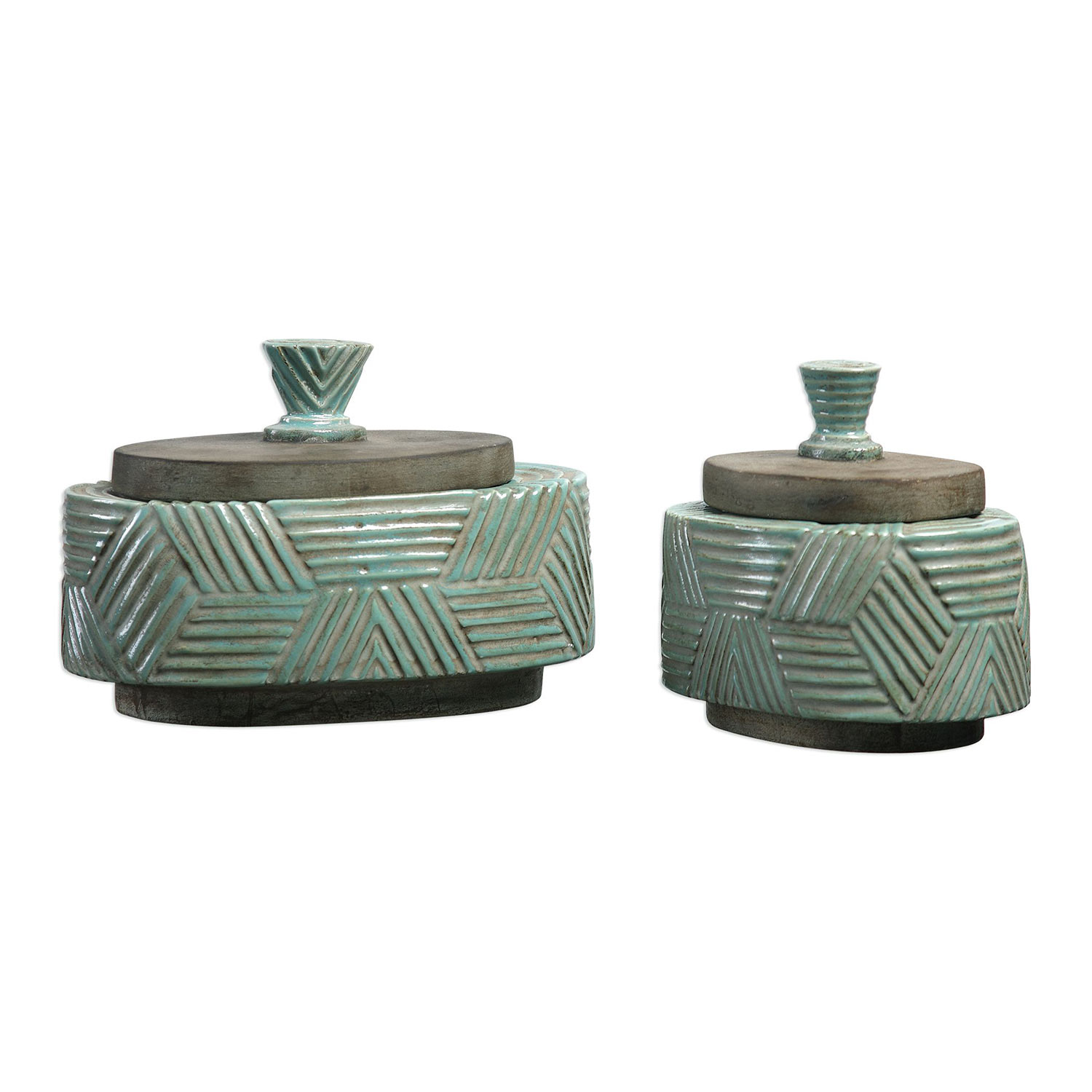 Uttermost Ruth Ceramic Boxes - Set of 2