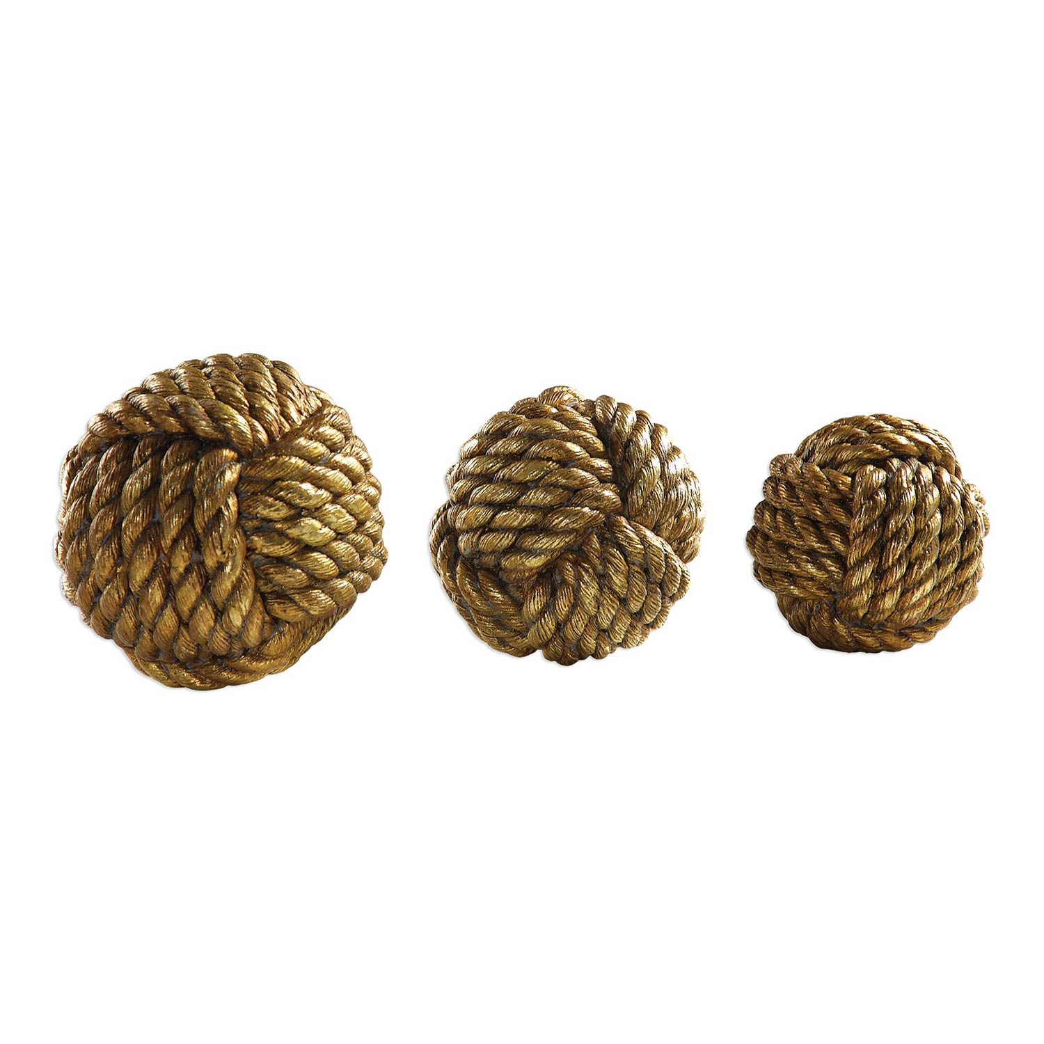 Uttermost Tali Rope Spheres - Set of 3