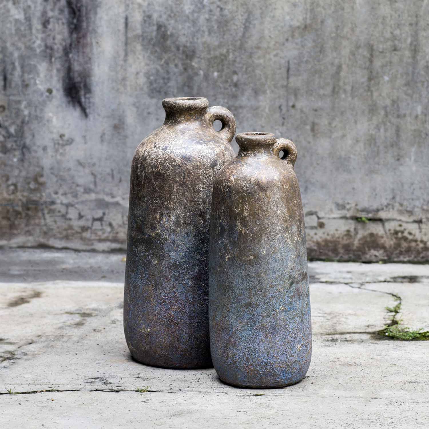 Uttermost Ragini Terracotta Bottles - Set of 2