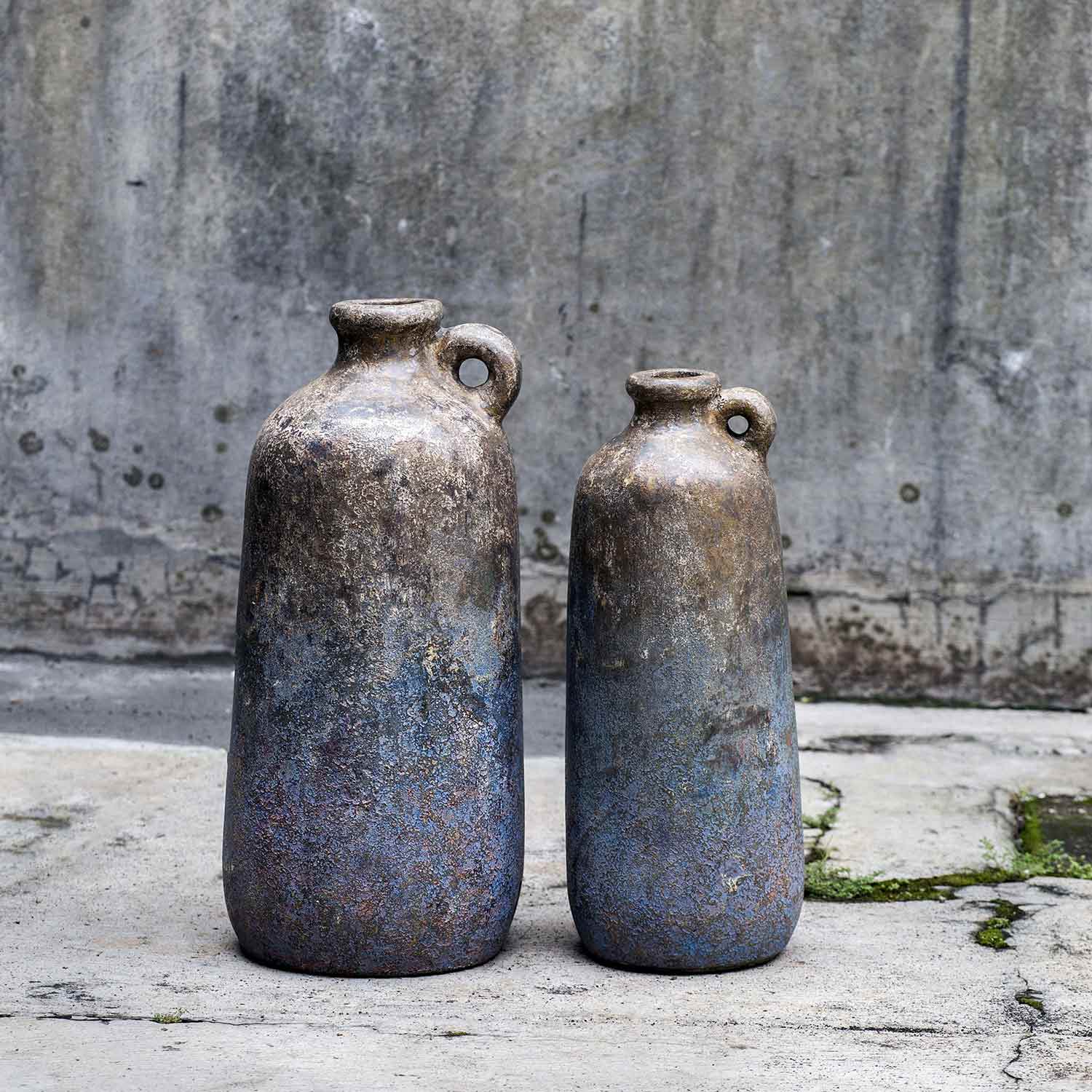Uttermost Ragini Terracotta Bottles - Set of 2