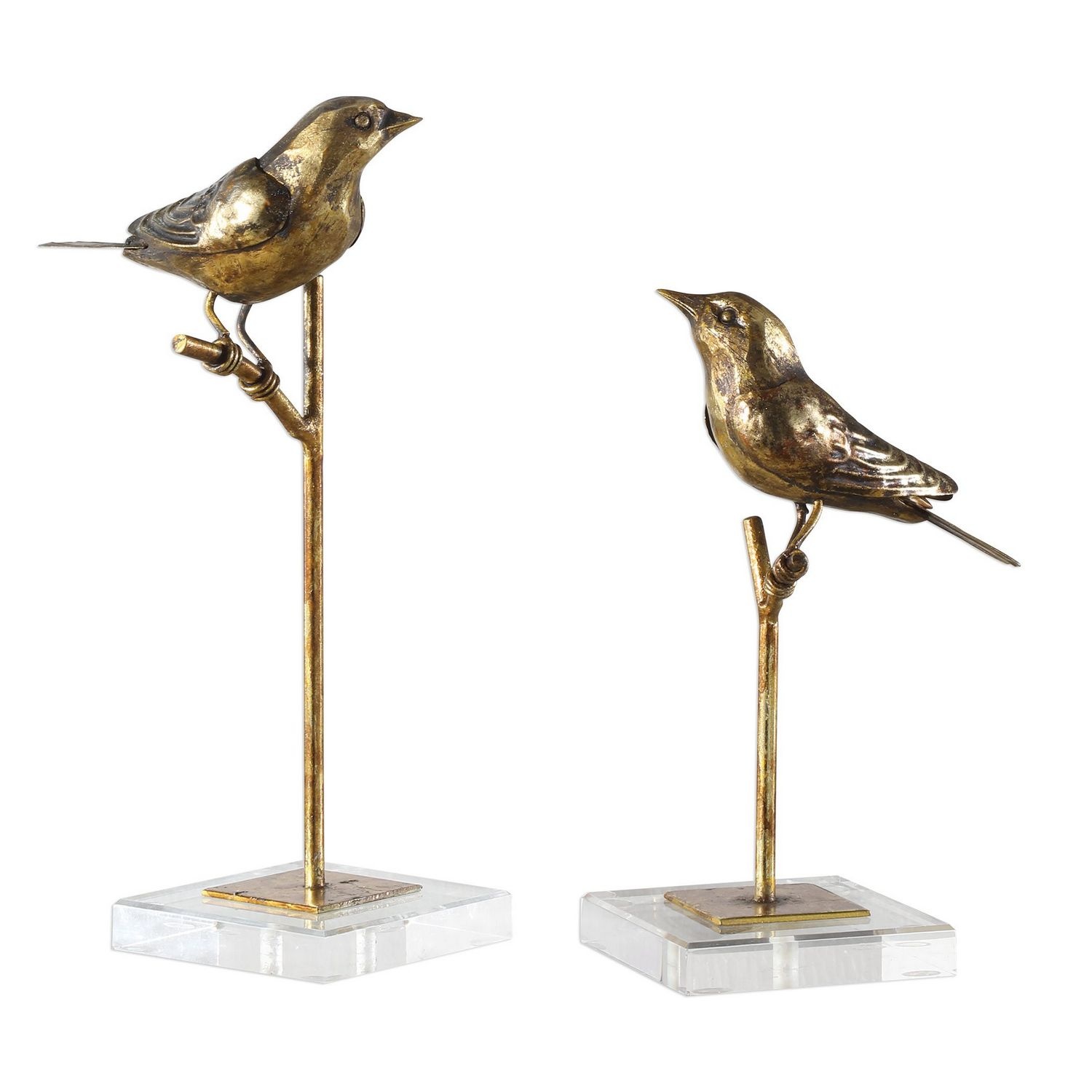 Uttermost Passerines Bird Sculptures - Set of 2