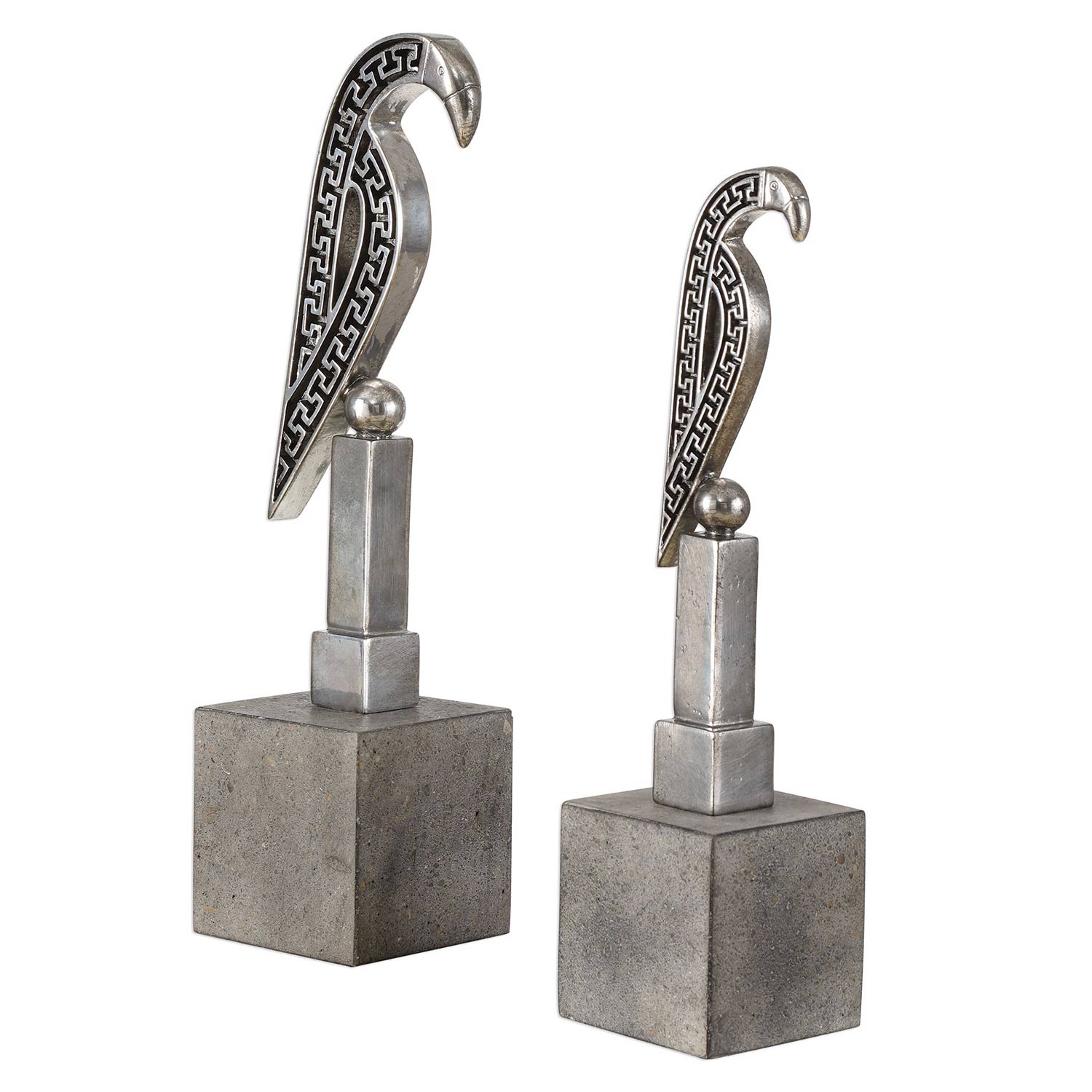 Uttermost Navya Bird Sculptures - Silver - S/2