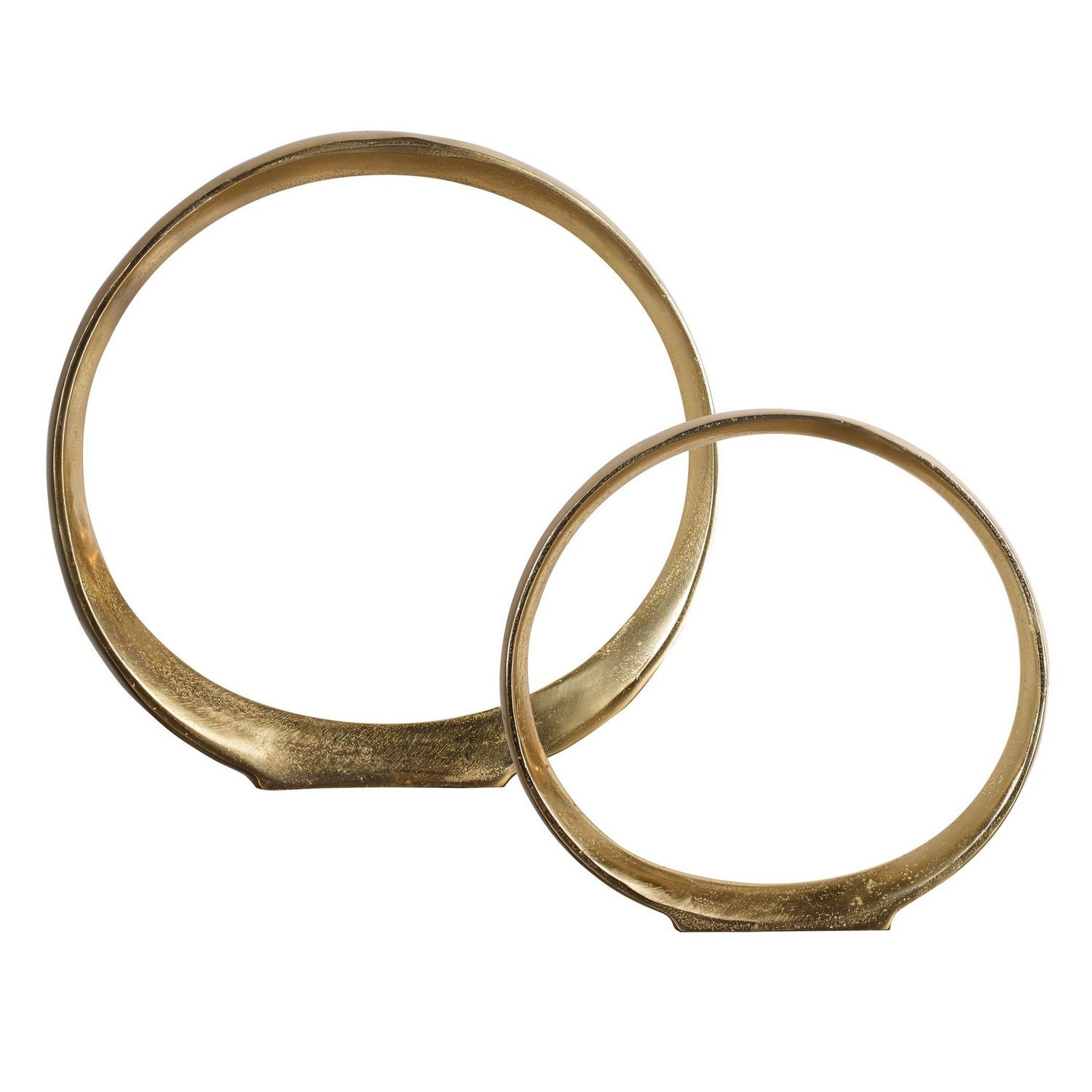 Uttermost Jimena Ring Sculptures - Set of 2 - Gold