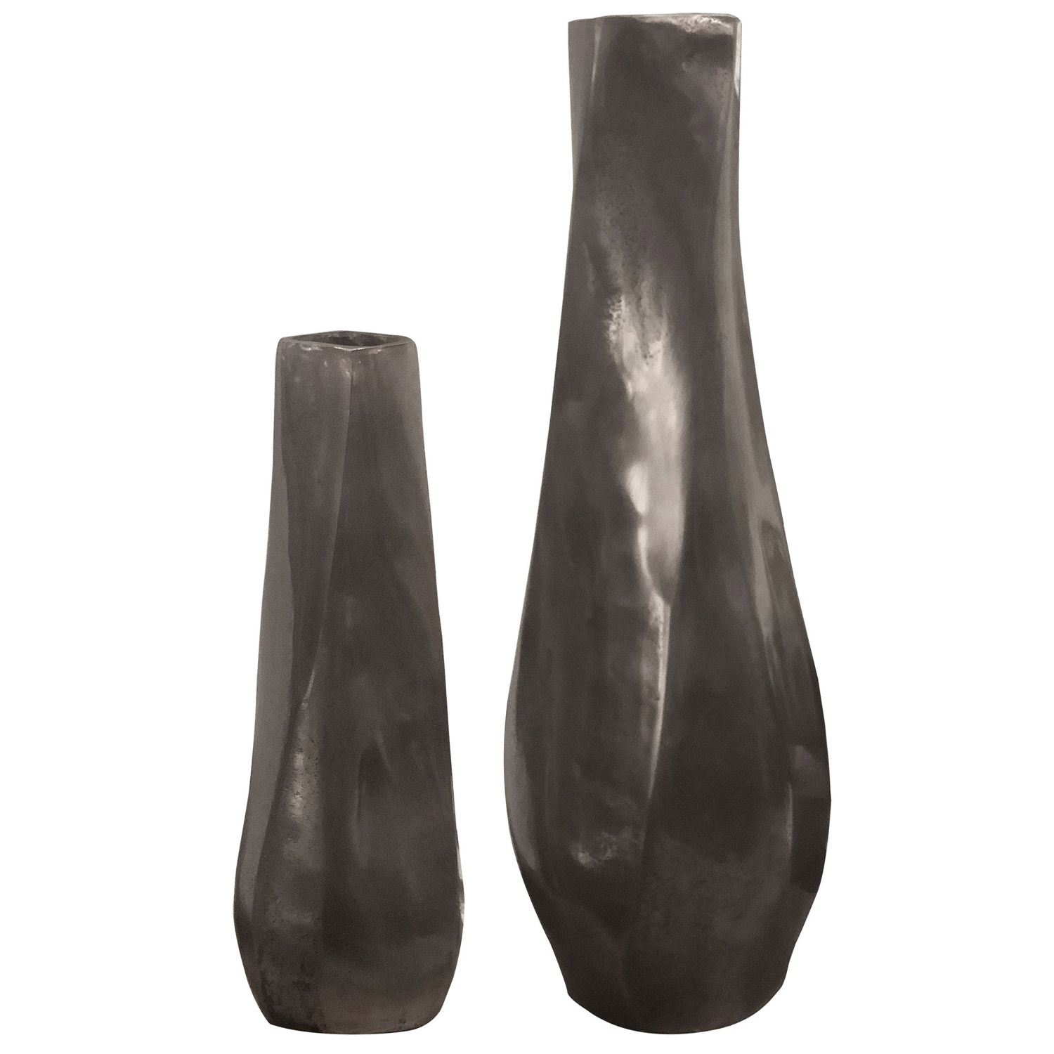 Uttermost Noa Dark Nickel Vases - Set of 2