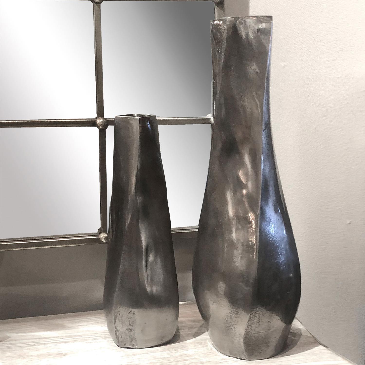 Uttermost Noa Dark Nickel Vases - Set of 2