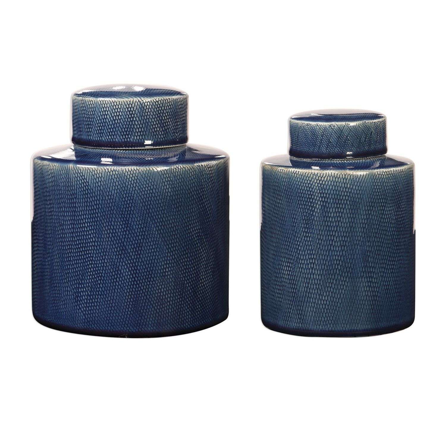 Uttermost Saniya Containers - Set of 2 - Blue