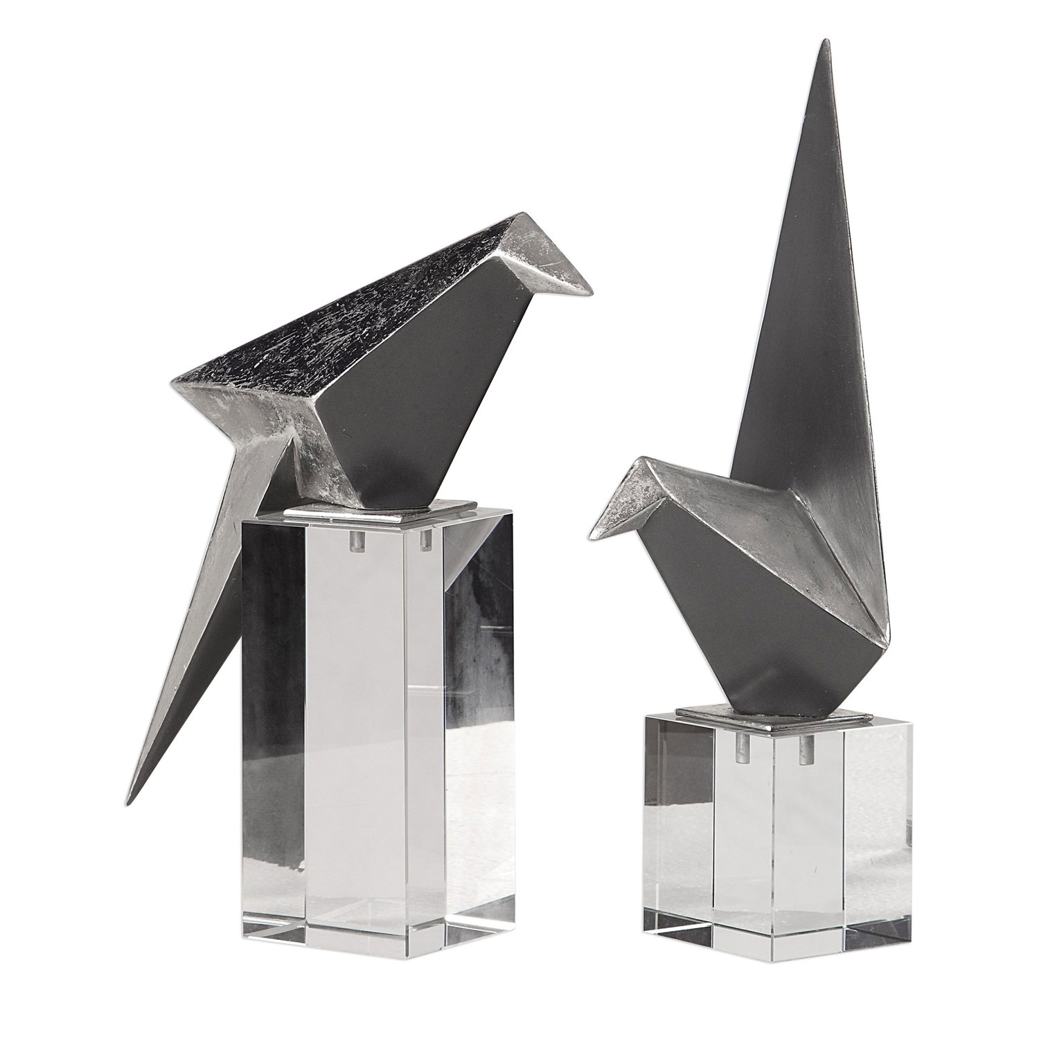 Uttermost Origami Bird Figurines - Set of 2