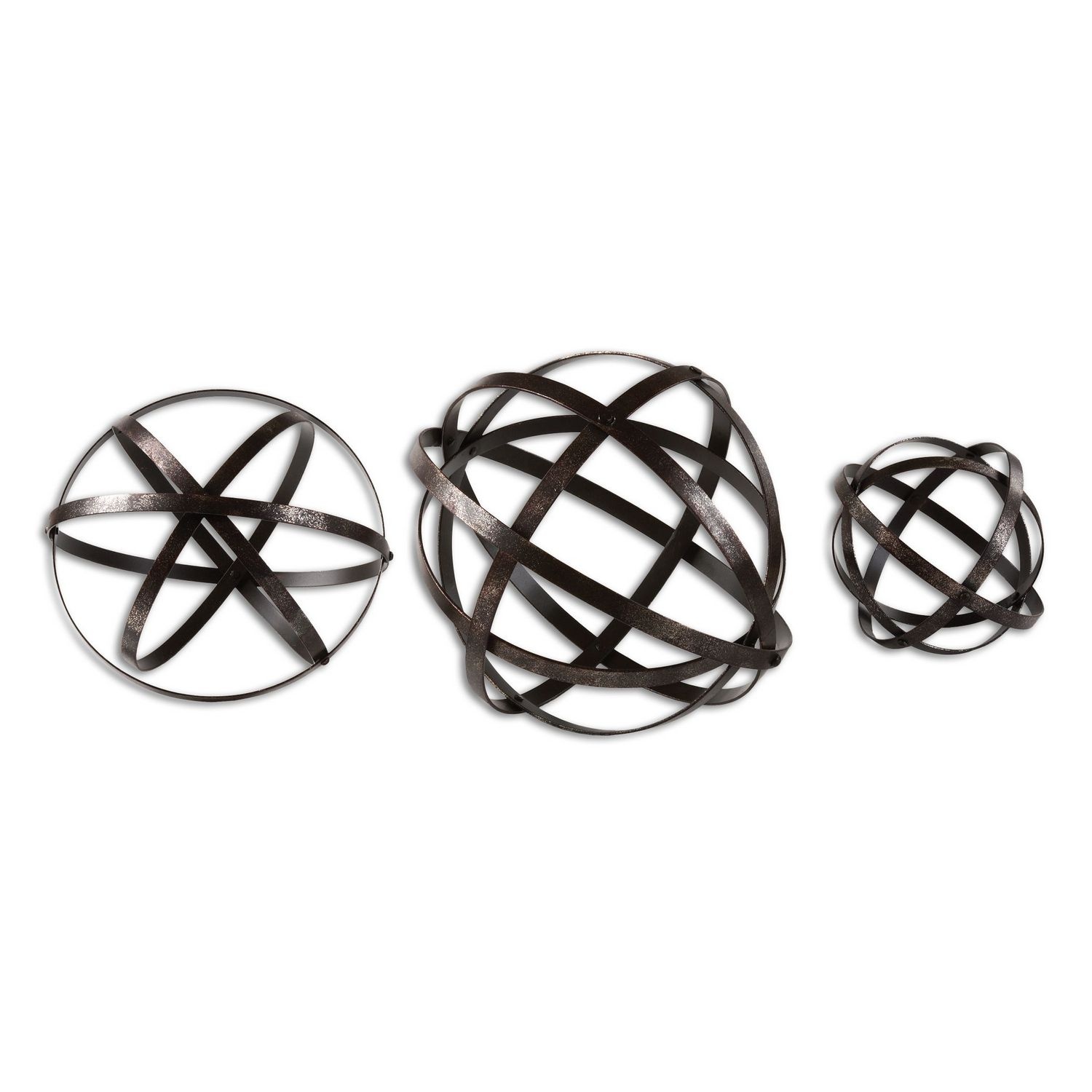 Uttermost Stetson Spheres - Set of 3 - Bronze