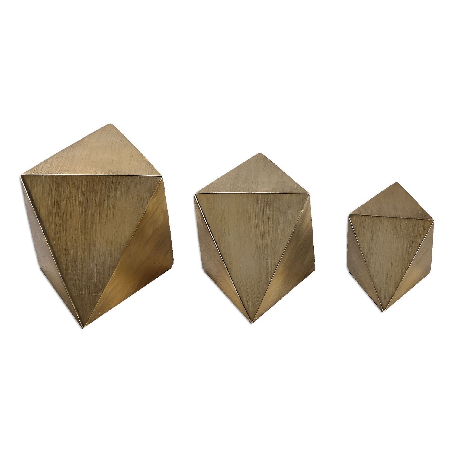 Uttermost Rhombus Accents - Set of 3 - Champagne