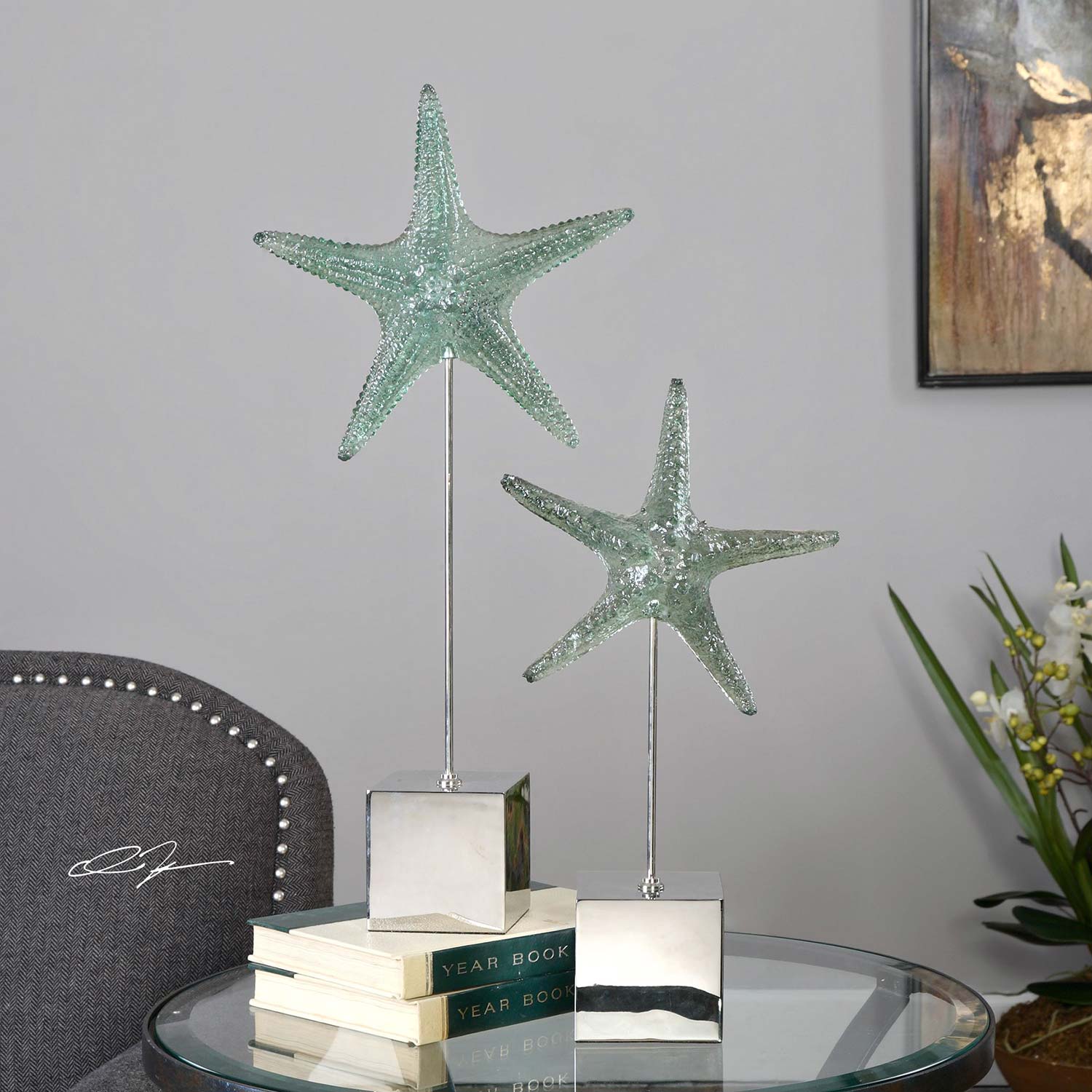 Uttermost Starfish Sculpture - Set of 2