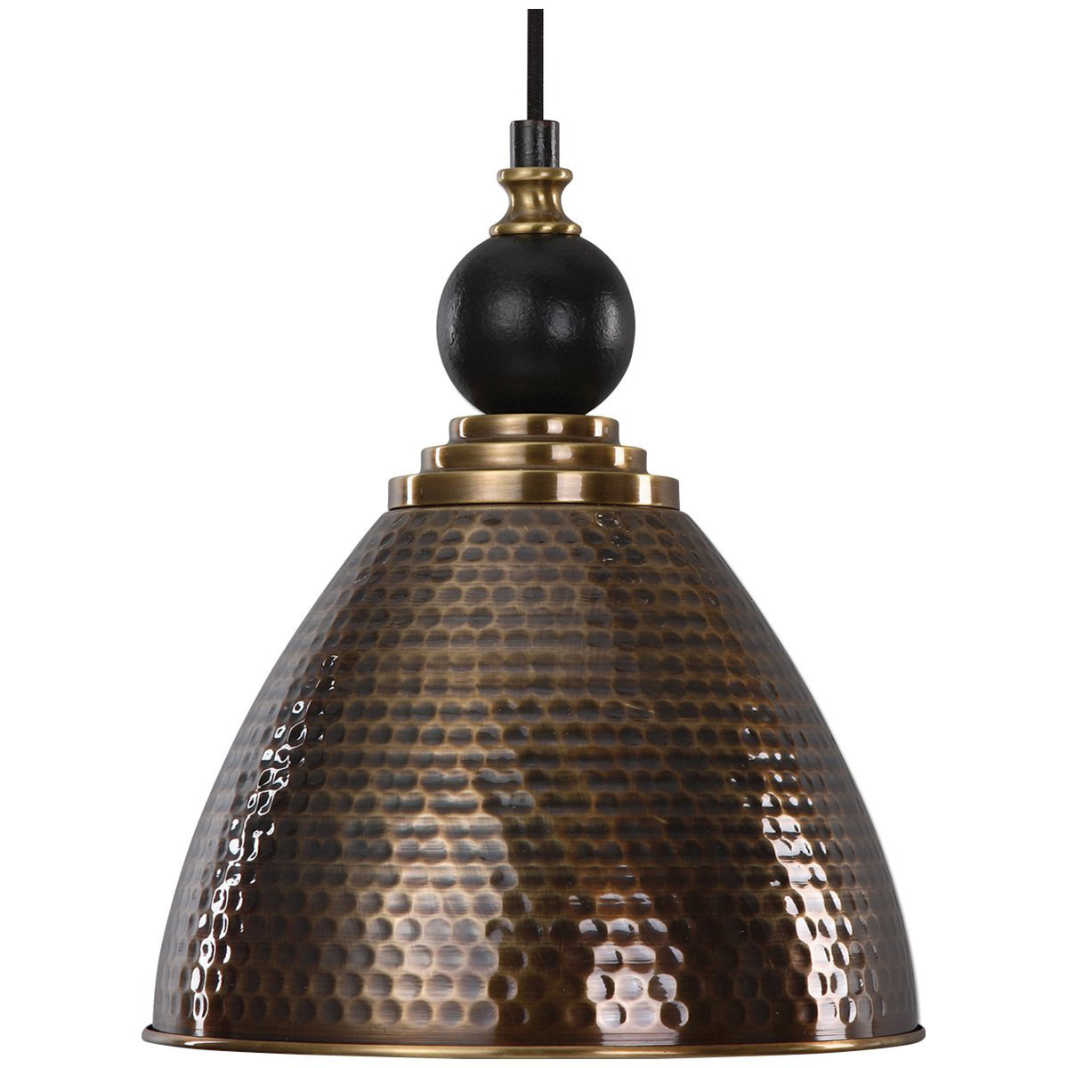 Uttermost Adastra 1 Light Antique Brass Pendant Light