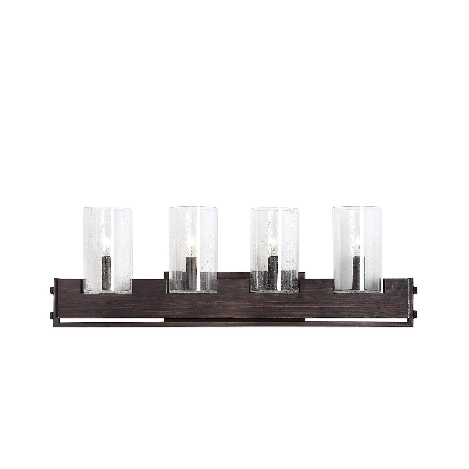 Uttermost Pinecroft Industrial 4-Light Vanity Candle Socket
