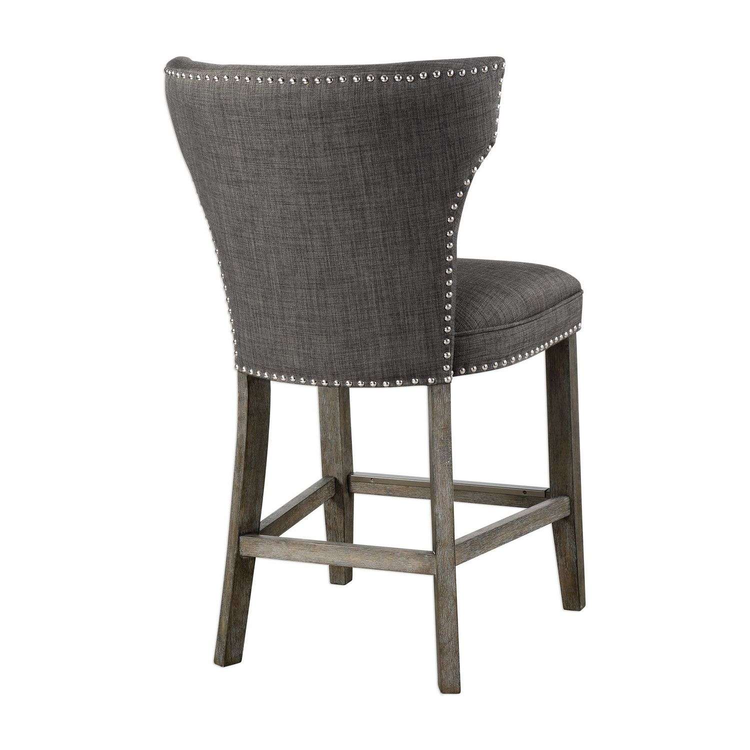 Uttermost Arnaud Counter Stool - Charcoal