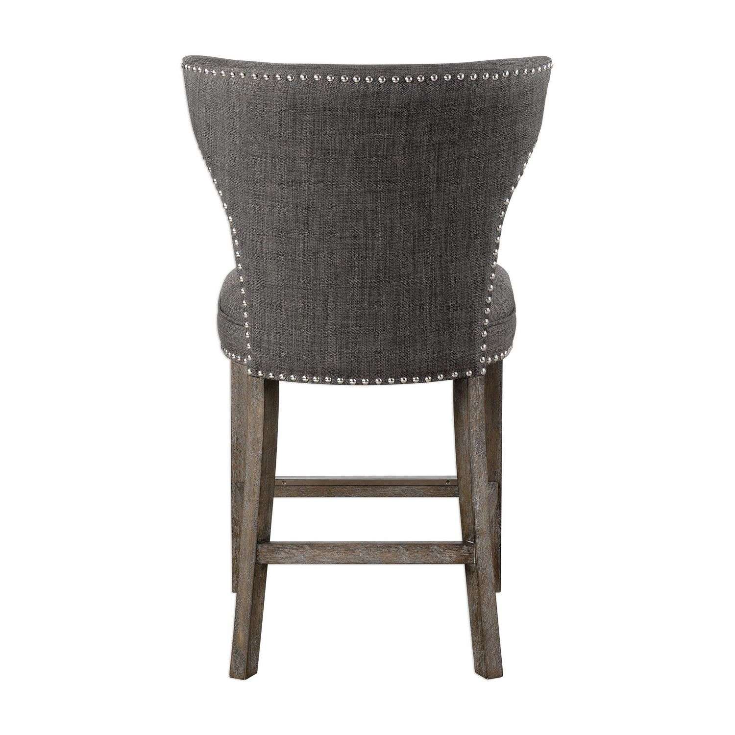Uttermost Arnaud Counter Stool - Charcoal