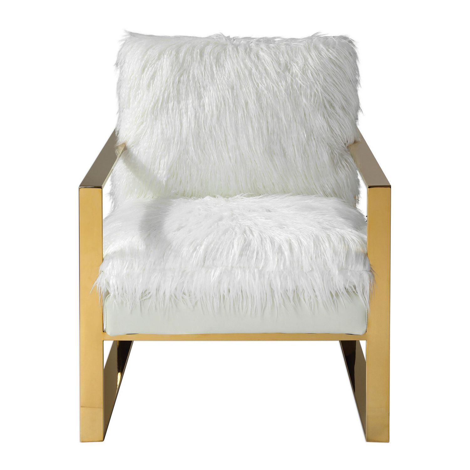 Uttermost Delphine Accent Chair - White