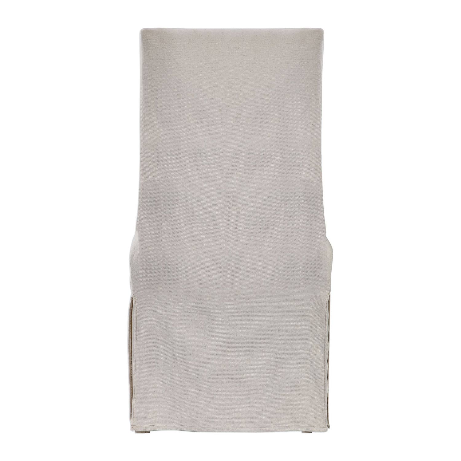 Uttermost Coley Armless Chair - White Linen