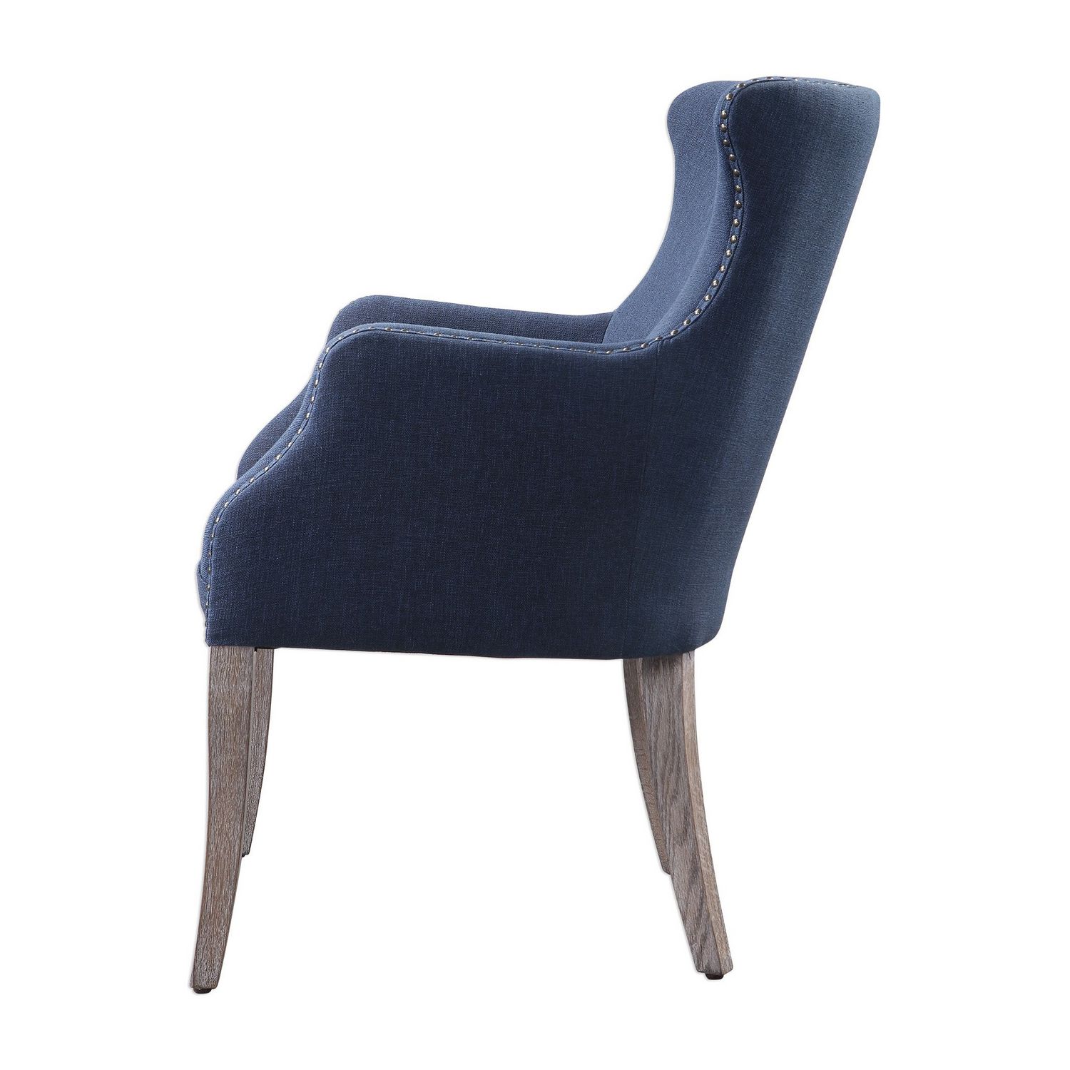 Uttermost Yareena Wing Chair - Blue