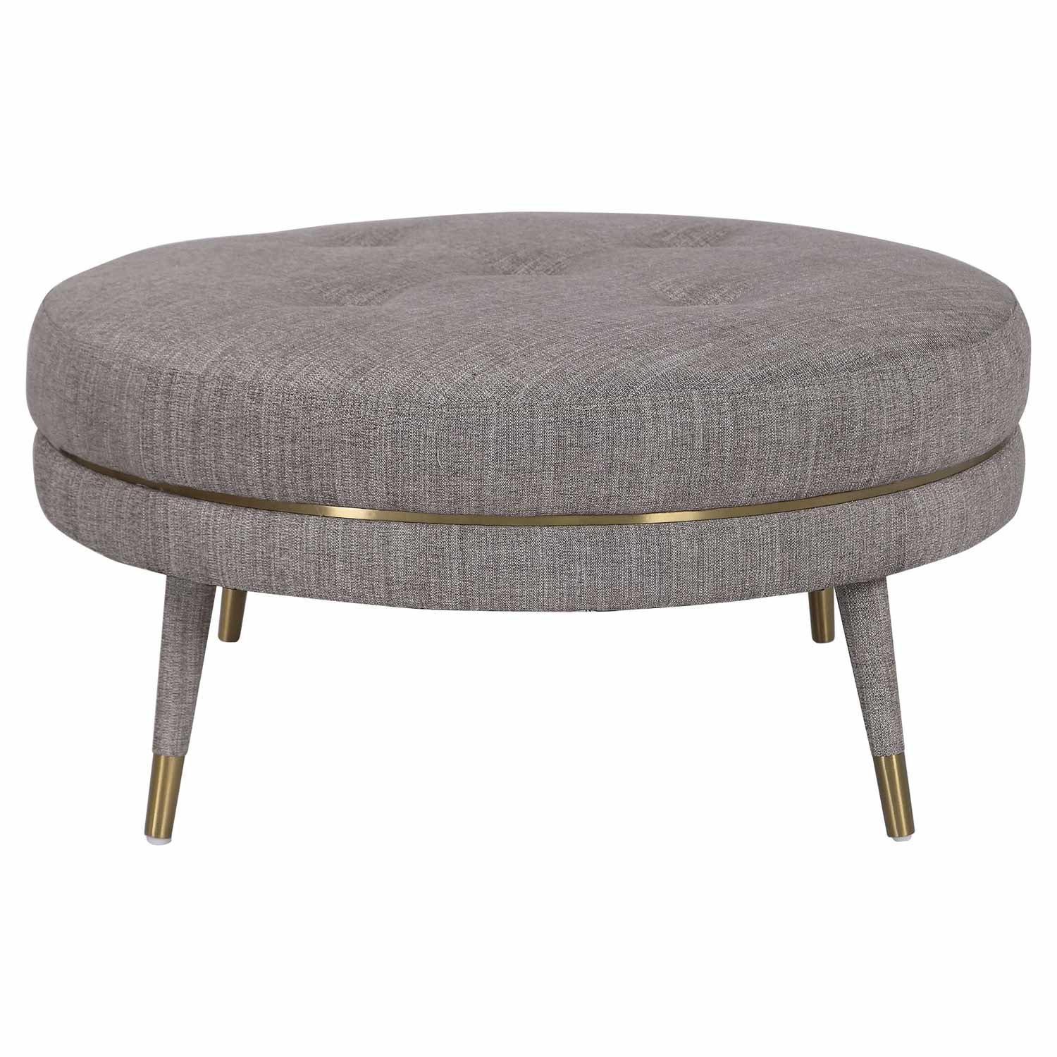 Uttermost Blake Modern Ottoman - Taupe