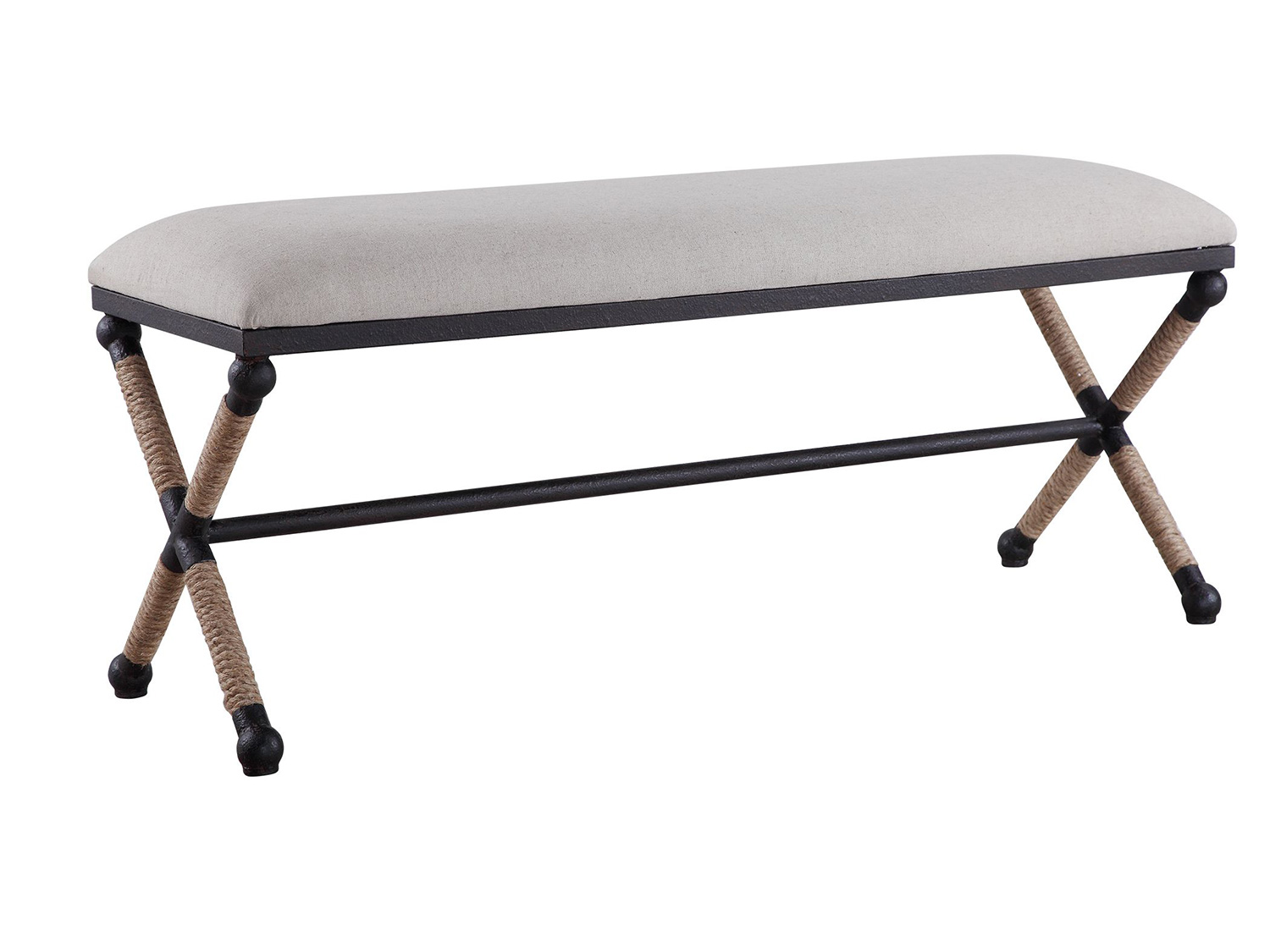 Uttermost Firth Bench - Oatmeal