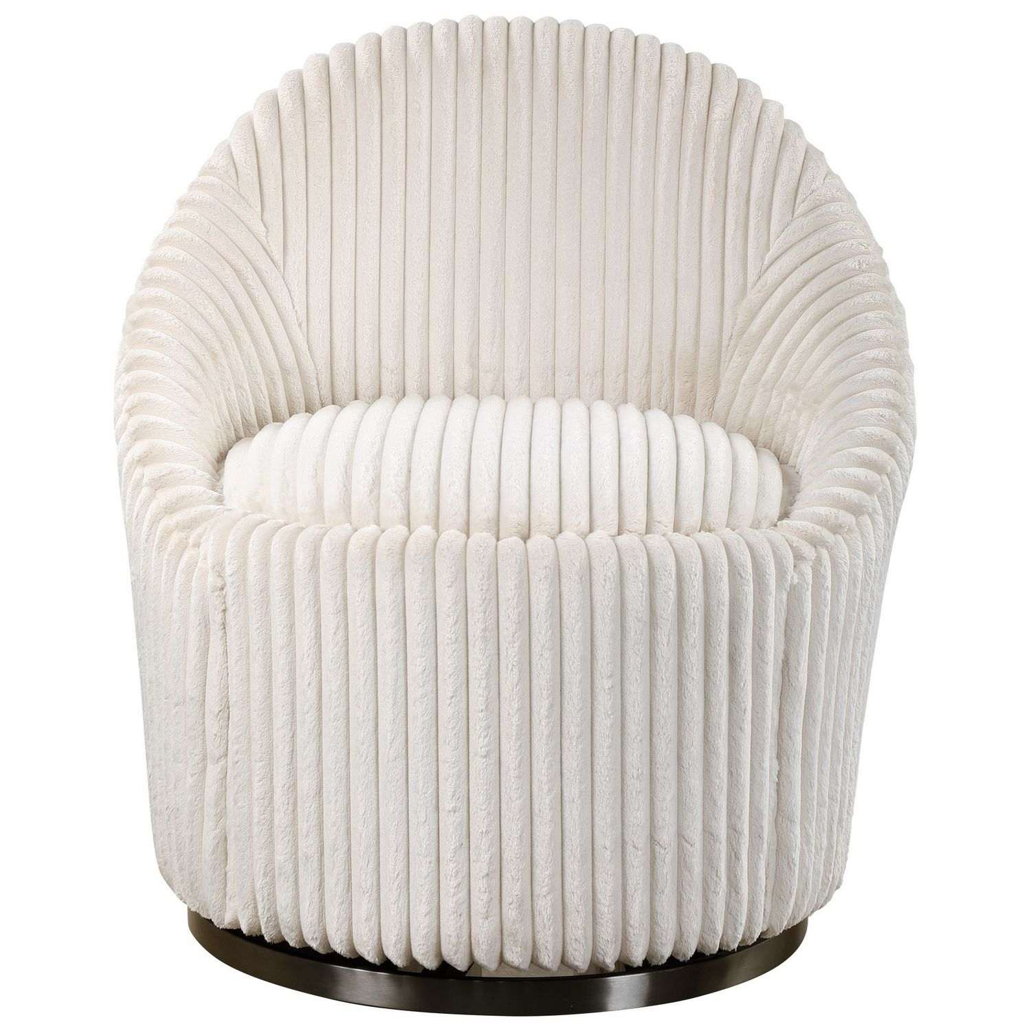 Uttermost Crue Swivel Chair - White