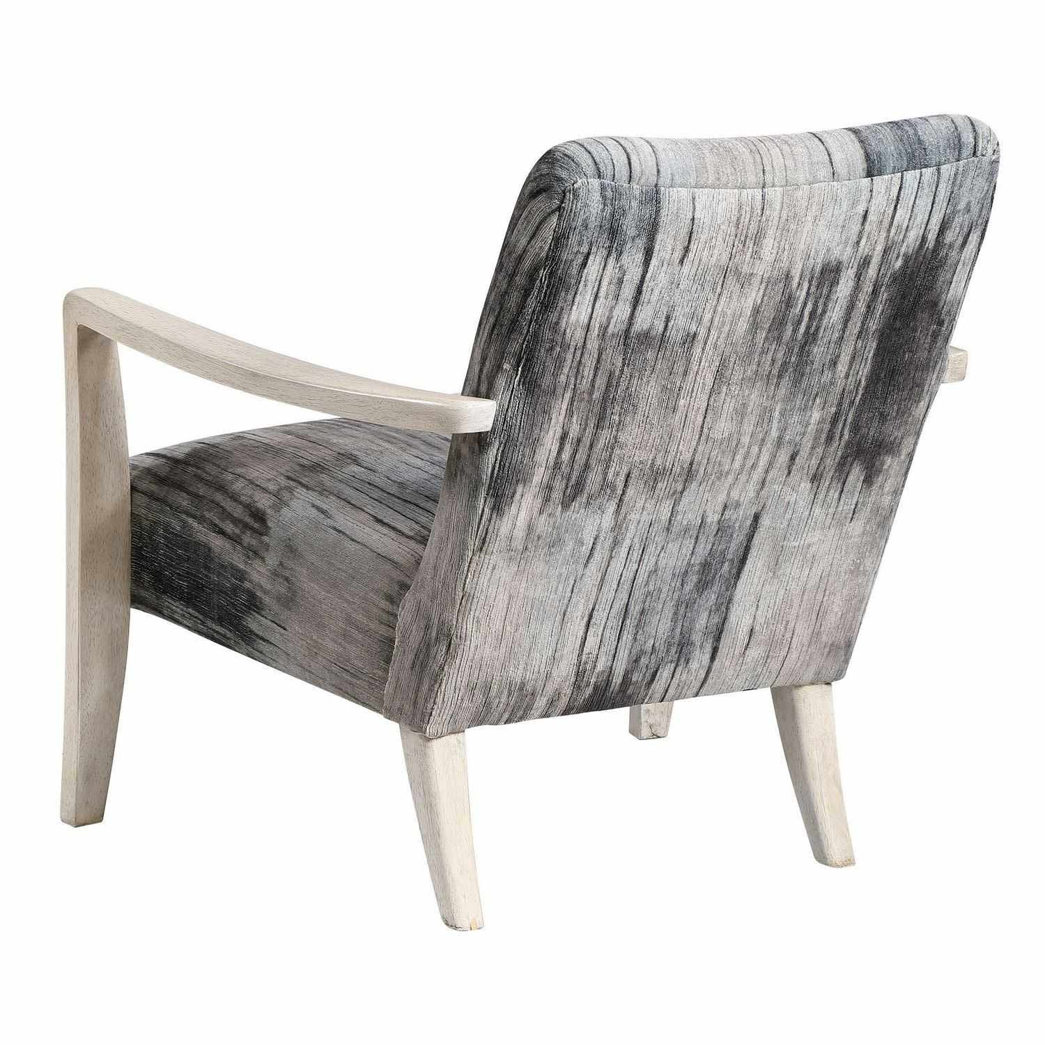 Uttermost Watercolor Accent Chair - Gray Chenille