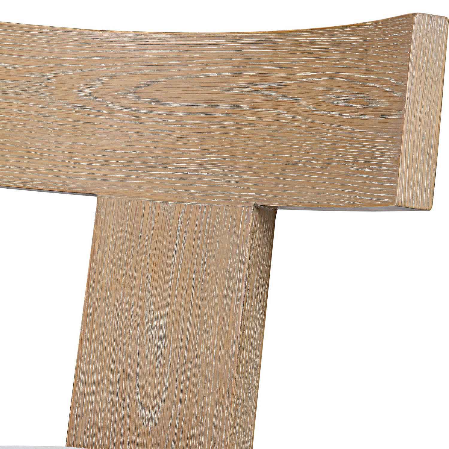 Uttermost Idris Armless Chair - Natural