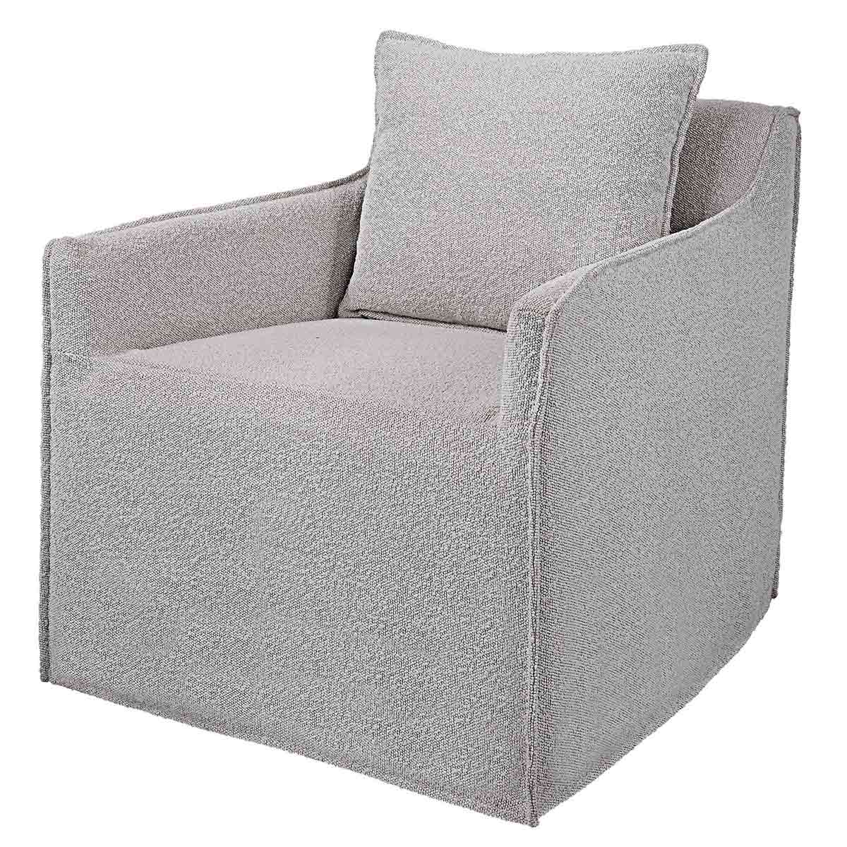 Uttermost Welland Swivel Chair - Gray