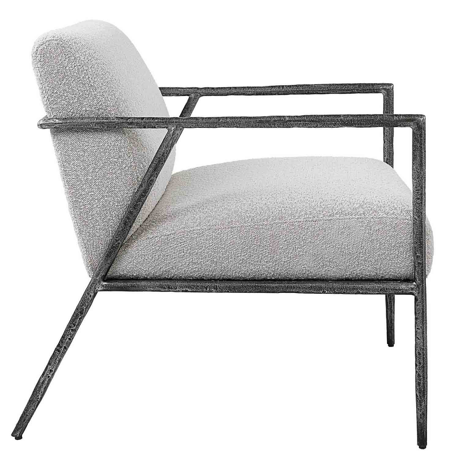 Uttermost Brisbane Accent Chair - Light Gray