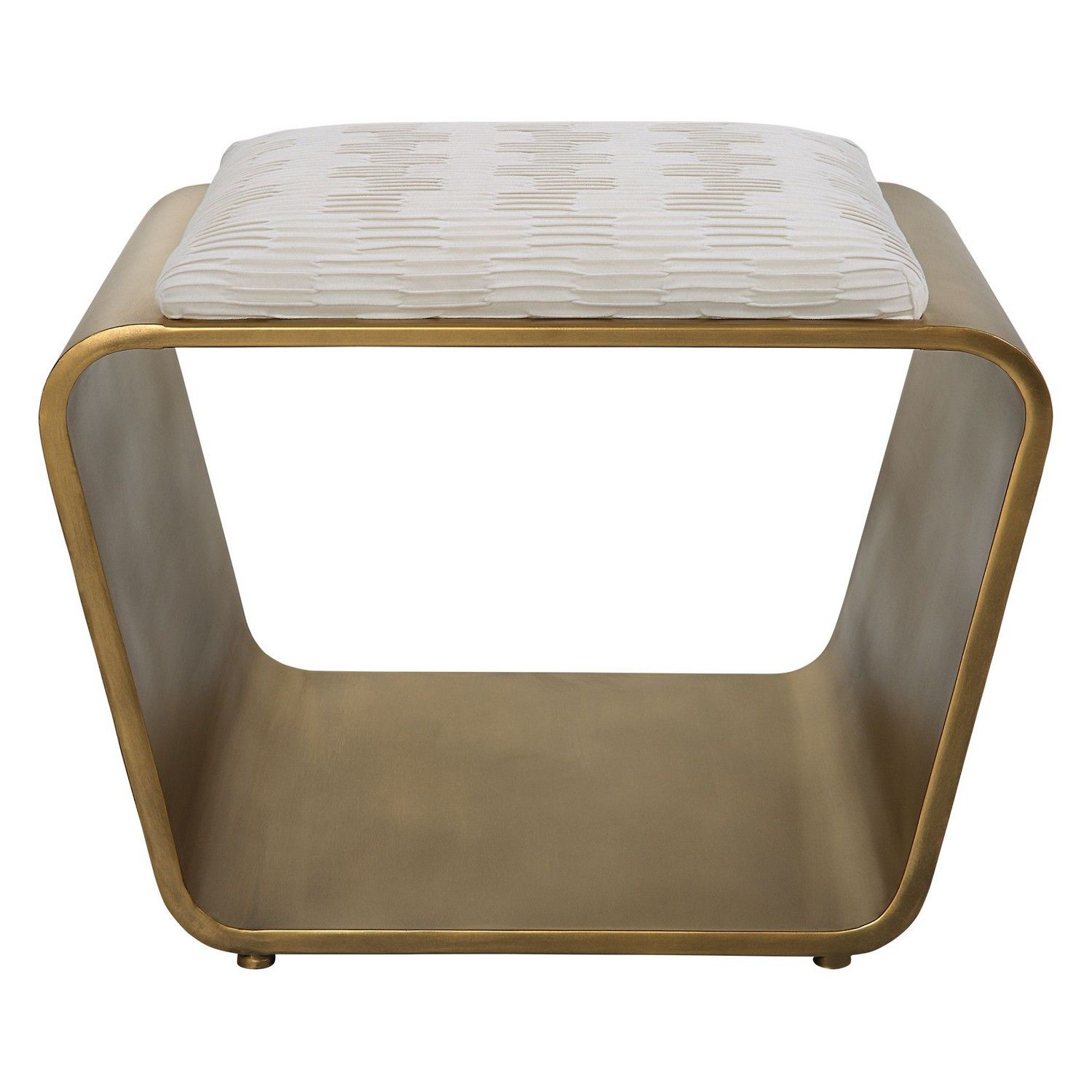 Uttermost Hoop Small Bench - Gold