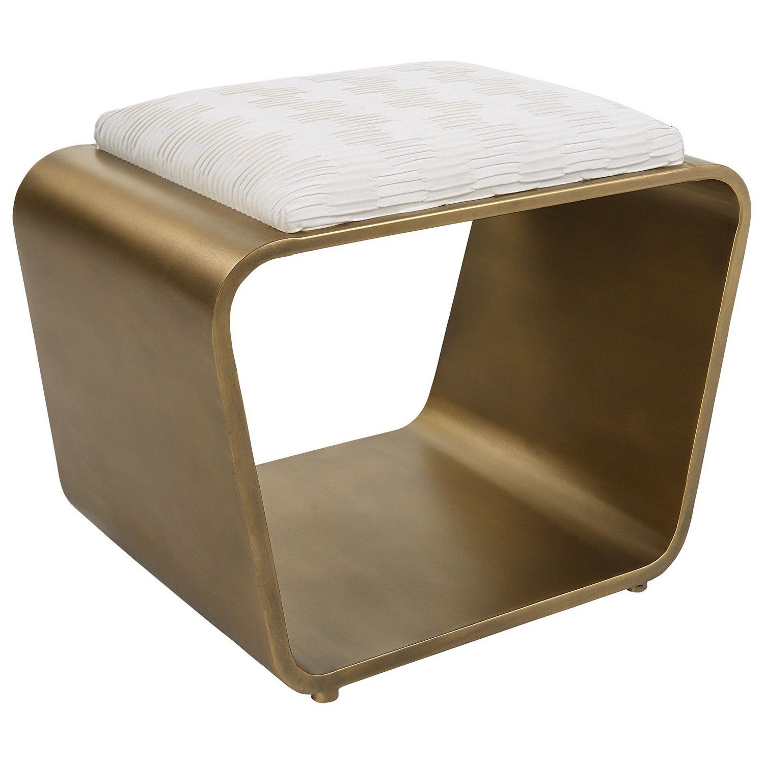 Uttermost Hoop Small Bench - Gold