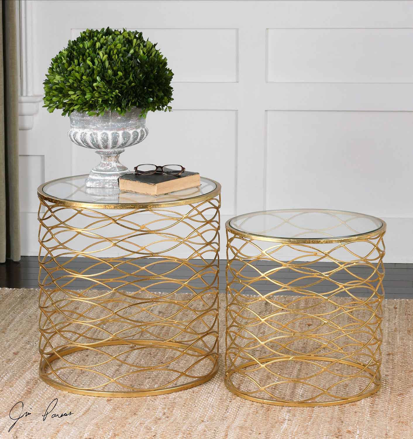 Uttermost Zoa Gold Accent Tables - Set of 2
