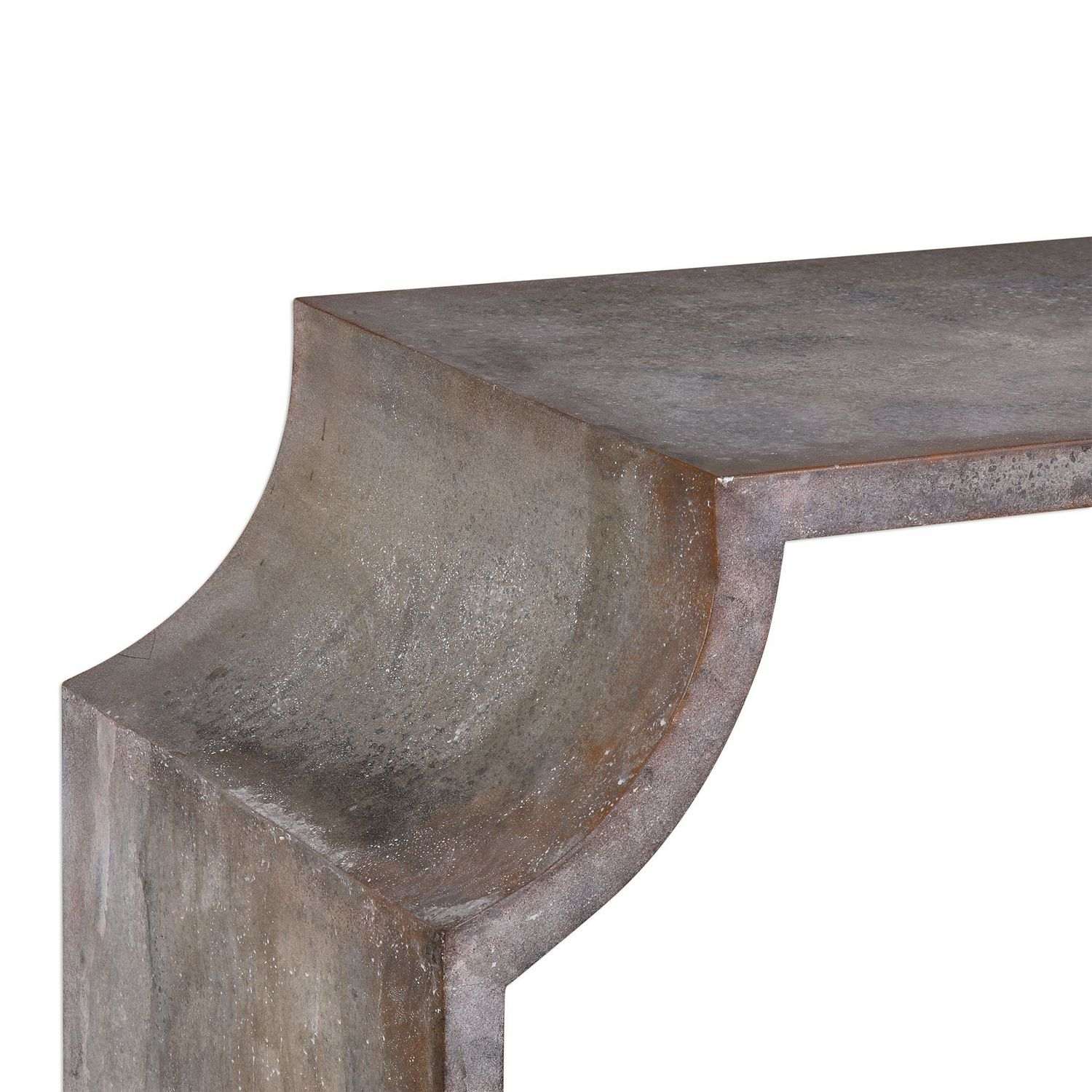 Uttermost Agathon Console Table - Stone Gray
