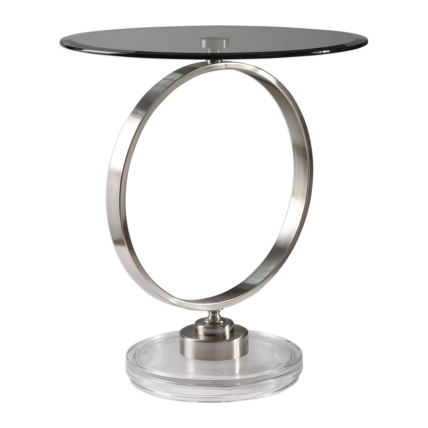 Uttermost Dixon Accent Table - Brushed Nickel