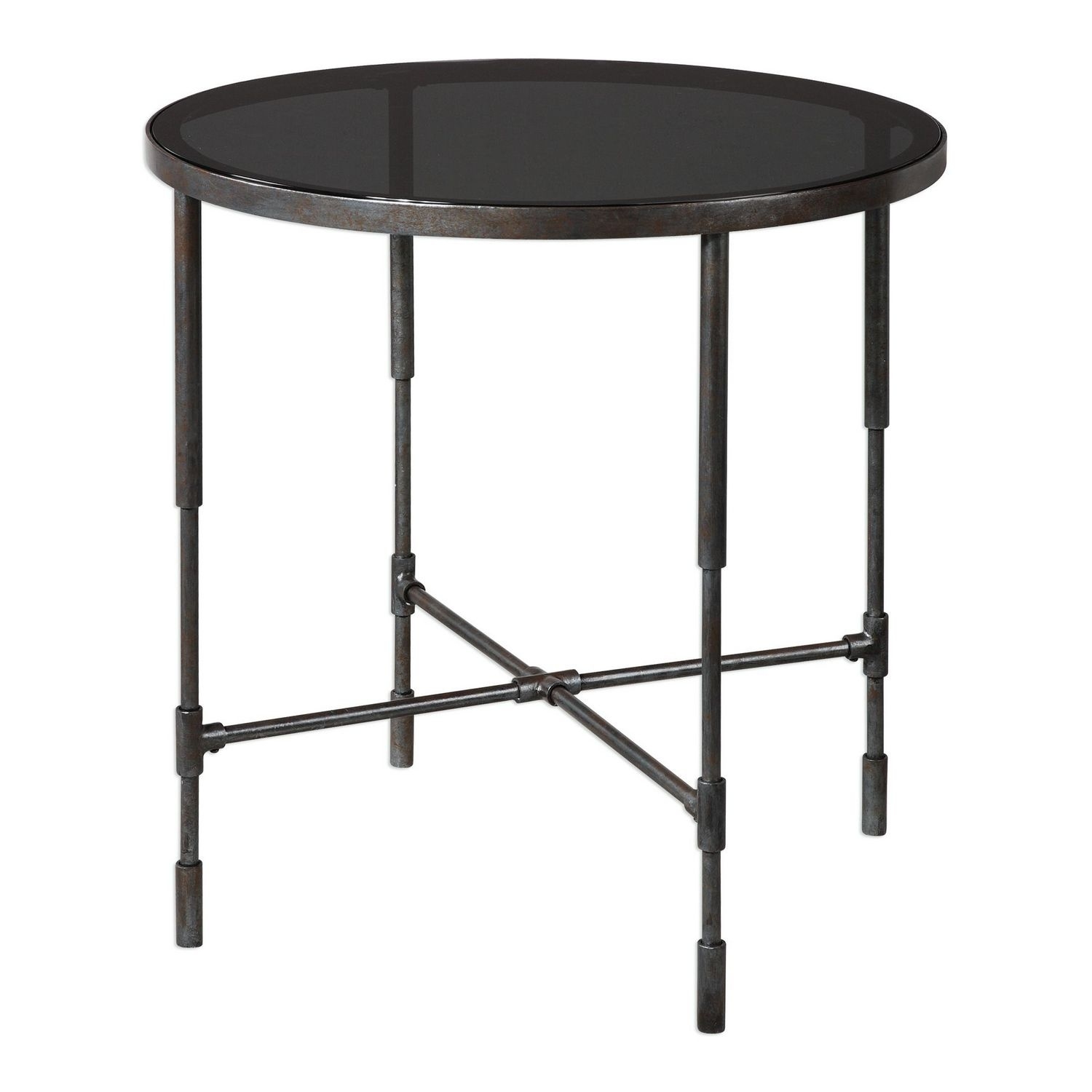 Uttermost Vande Side Table - Aged Steel
