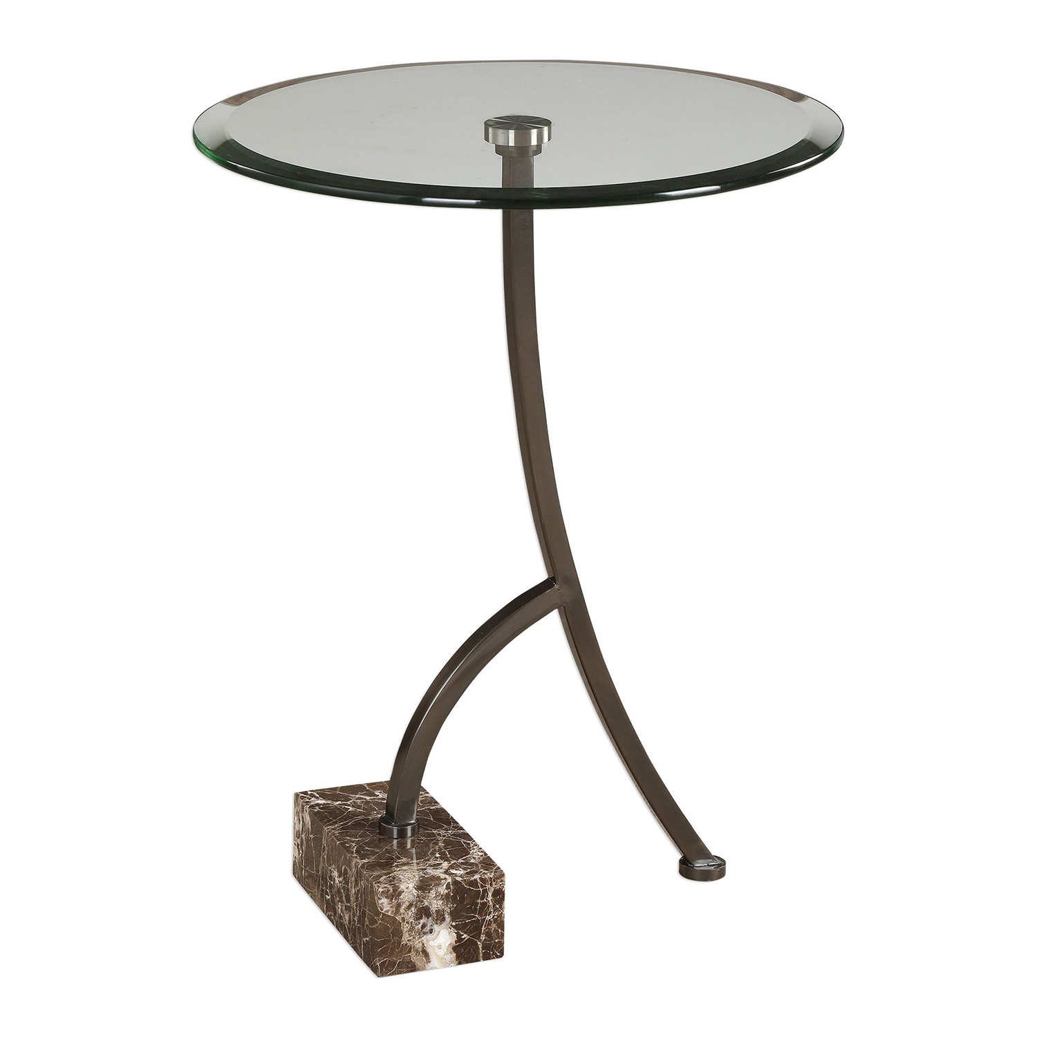 Uttermost Levi Round Accent Table - Bronze