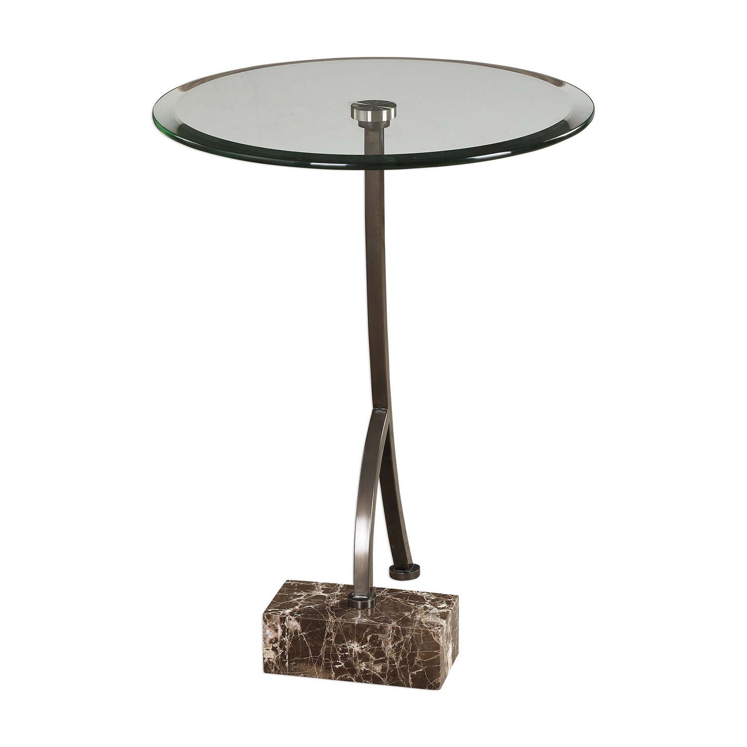Uttermost Levi Round Accent Table - Bronze