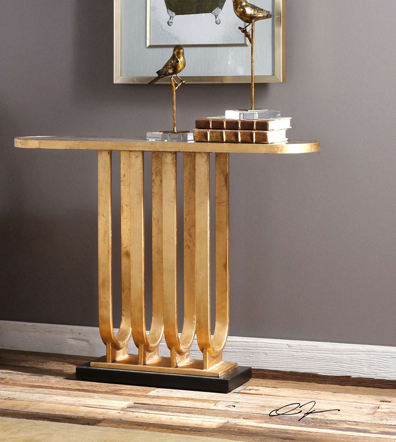 Uttermost Sabrina Console Table - Gold
