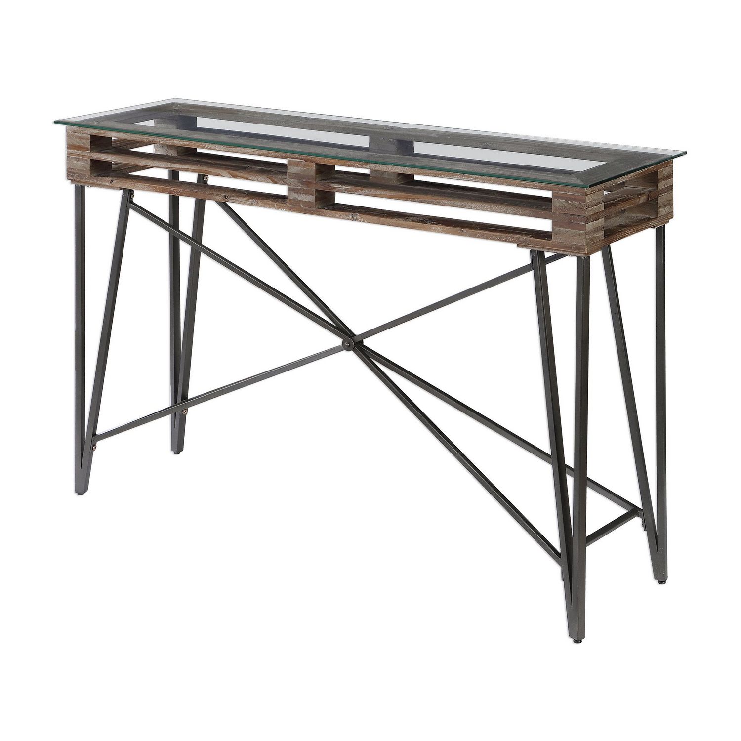 Uttermost Ryne Industrial Console Table