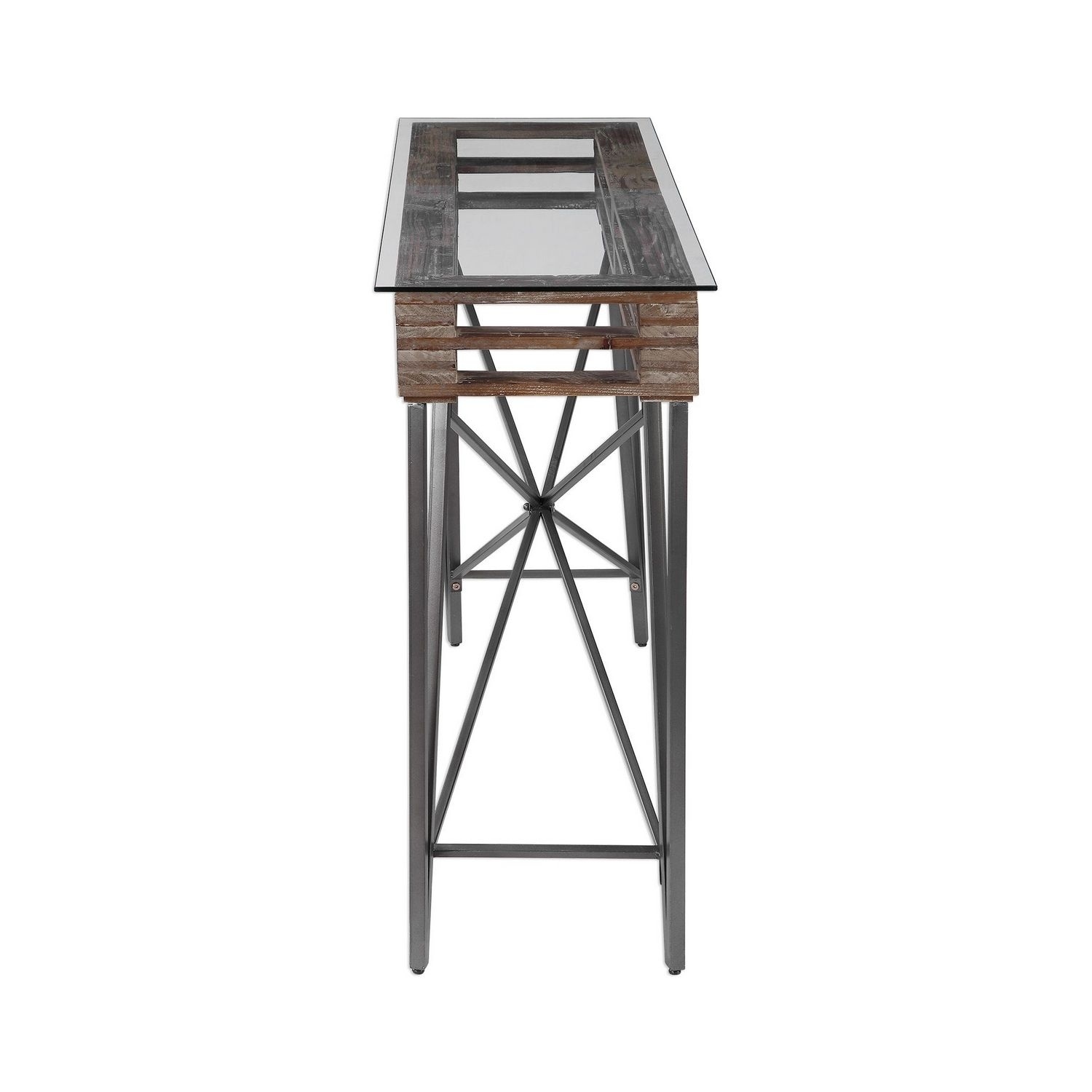 Uttermost Ryne Industrial Console Table