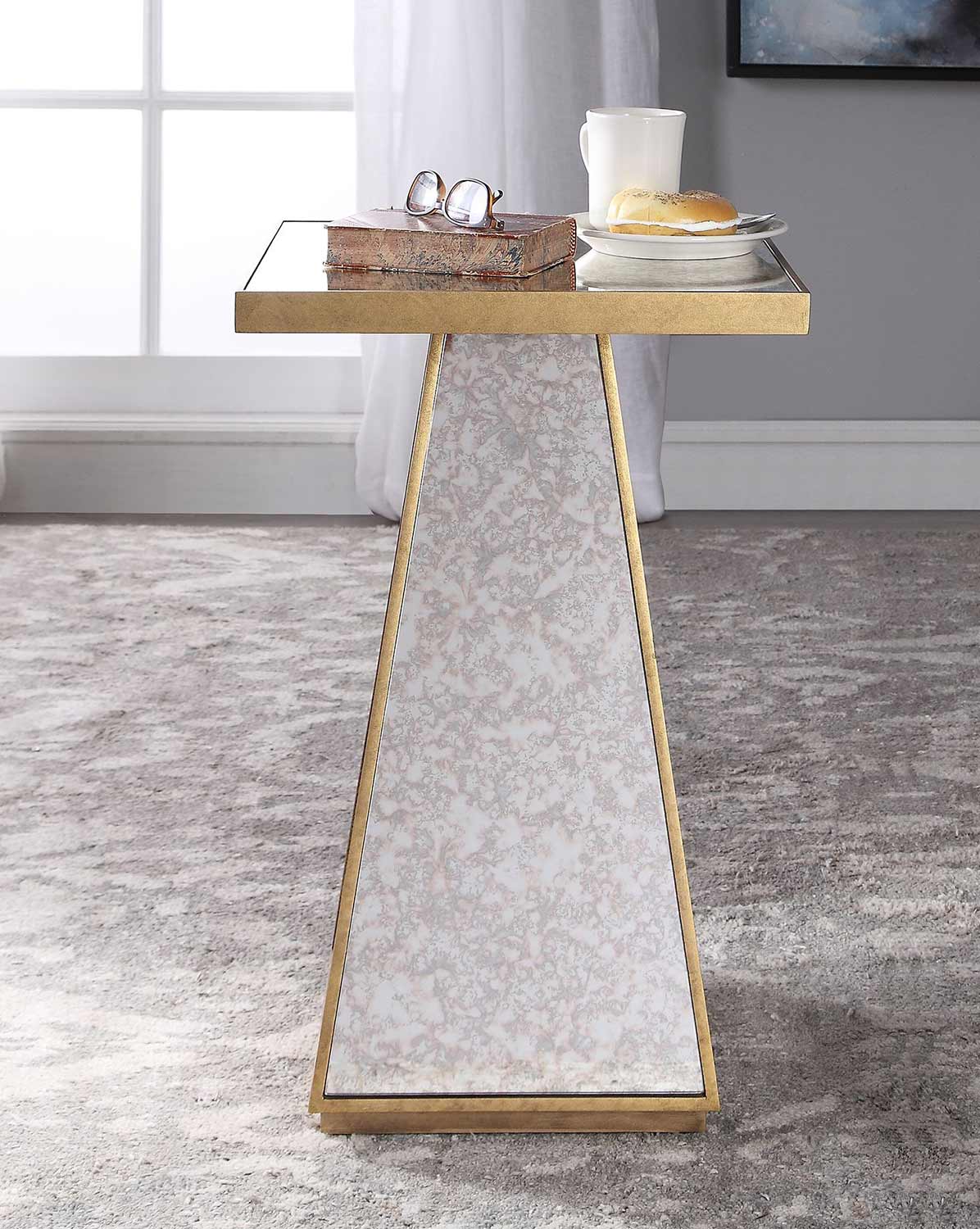 Uttermost Atlee Mirrored Accent Table