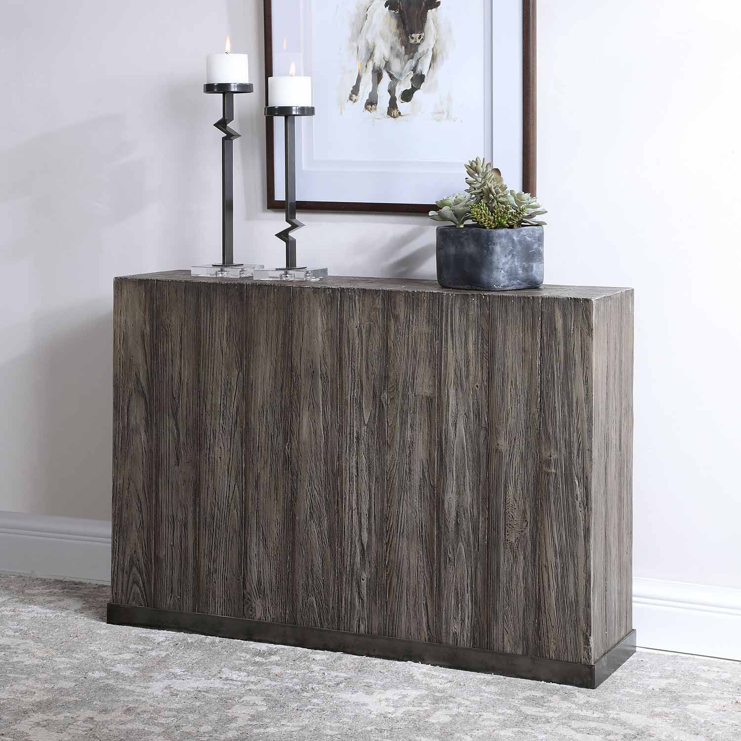Uttermost Latham Reclaimed Wood Console Table