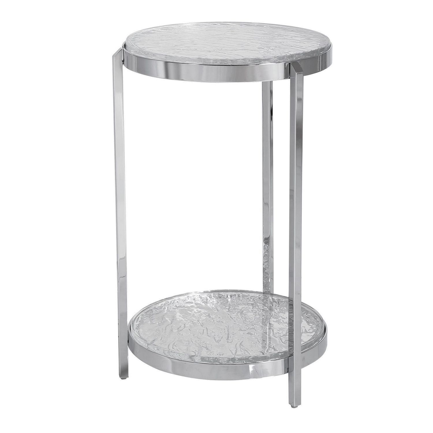 Uttermost Clarence Accent Table - Textured Glass