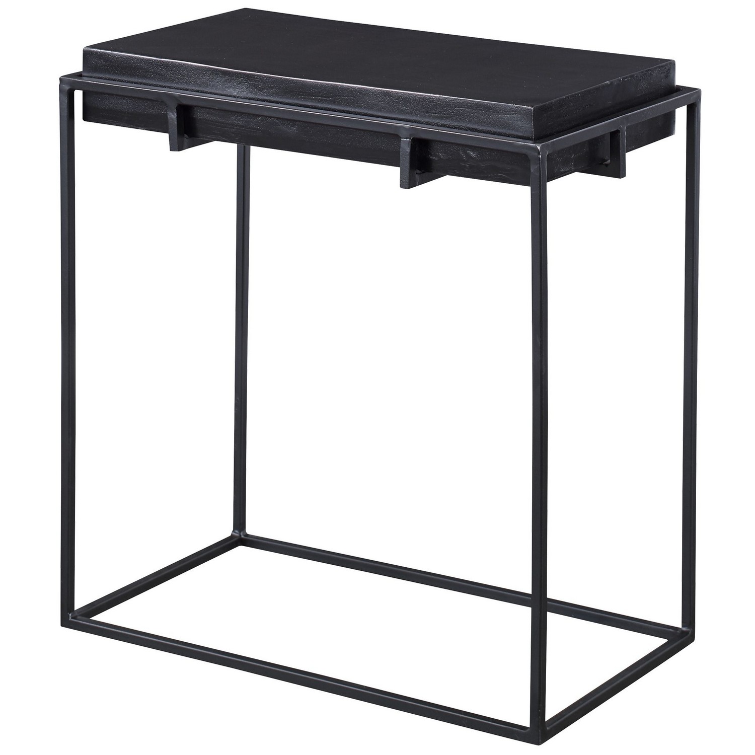 Uttermost Telone Modern Side Table - Black
