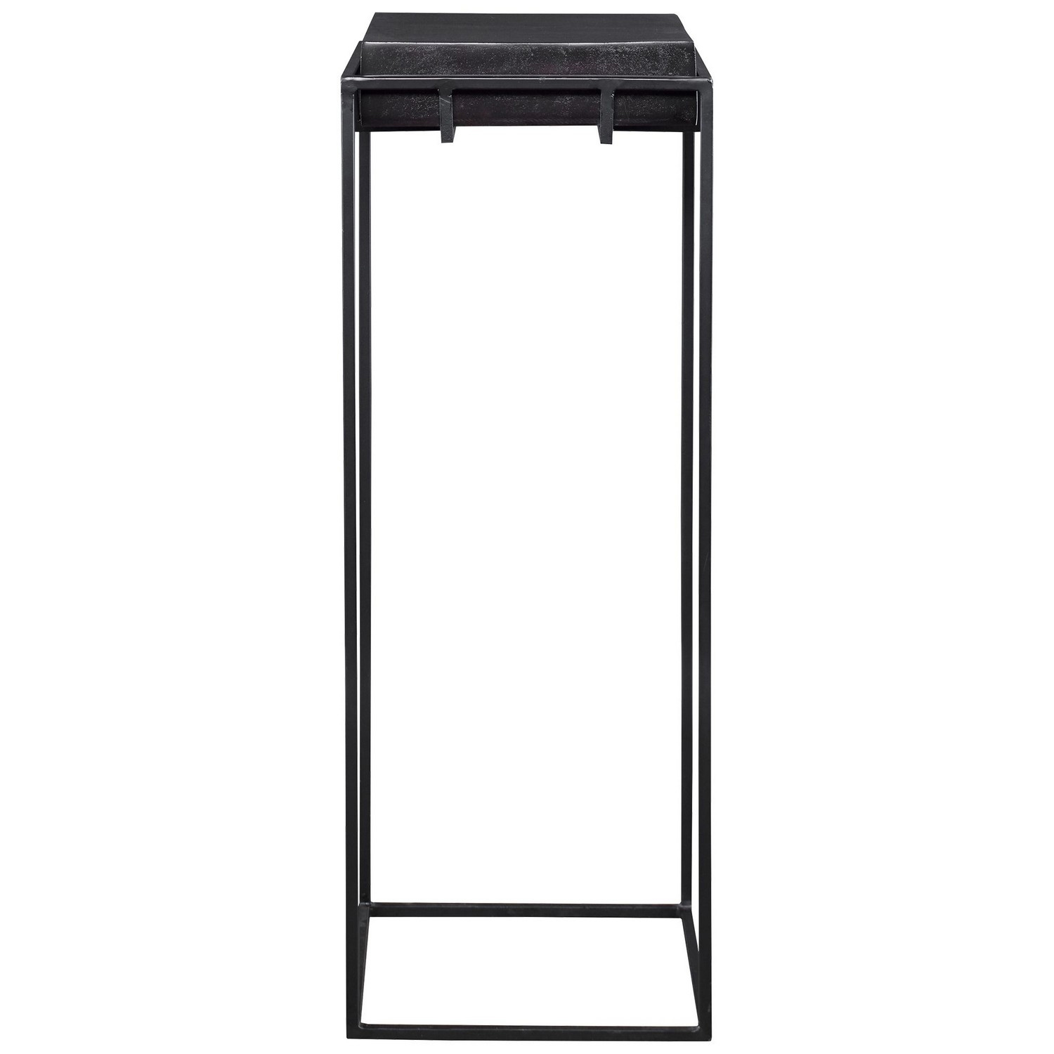 Uttermost Telone Large Pedestal Table - Black