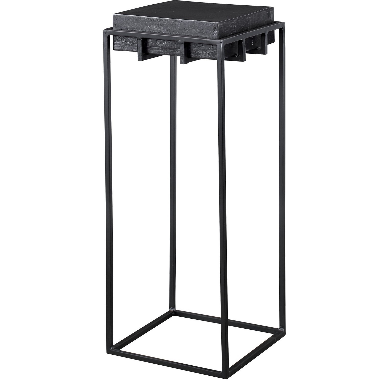 Uttermost Telone Small Pedestal Table - Black