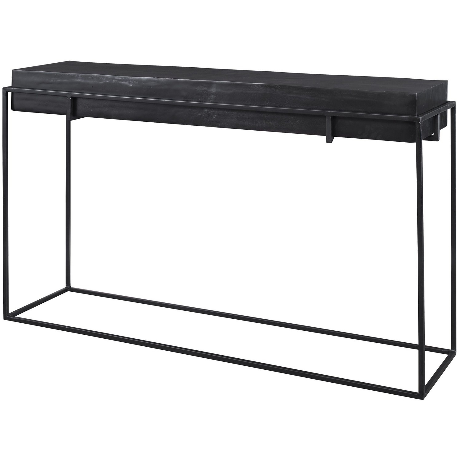 Uttermost Telone Modern Console Table - Black